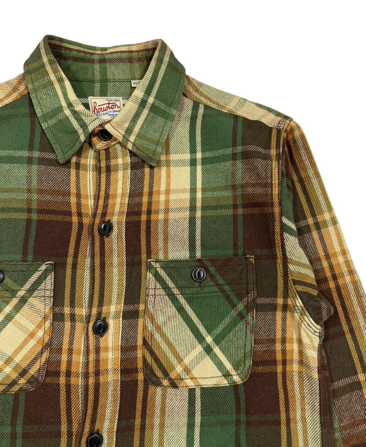Japanese Brand Houston Union Made Tartan Flannel Button Ups Shirt Size US M / EU 48-50 / 2 - 8 Thumbnail