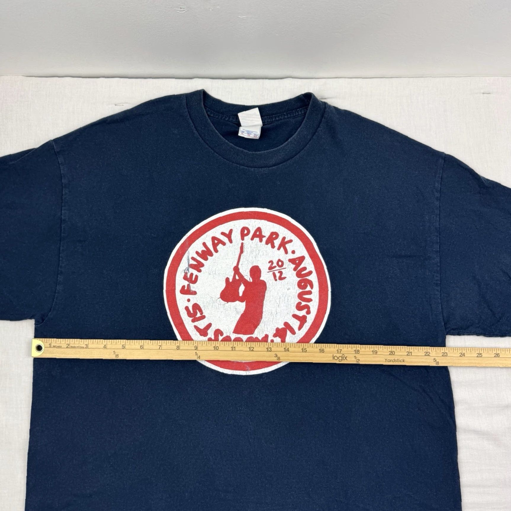 Vintage VINTAGE Bruce Springsteen E Street Band T-Shirt Adult XL Blue 2012 Fenway Park Rock Band Mens Size US XL / EU 56 / 4 - 6 Thumbnail