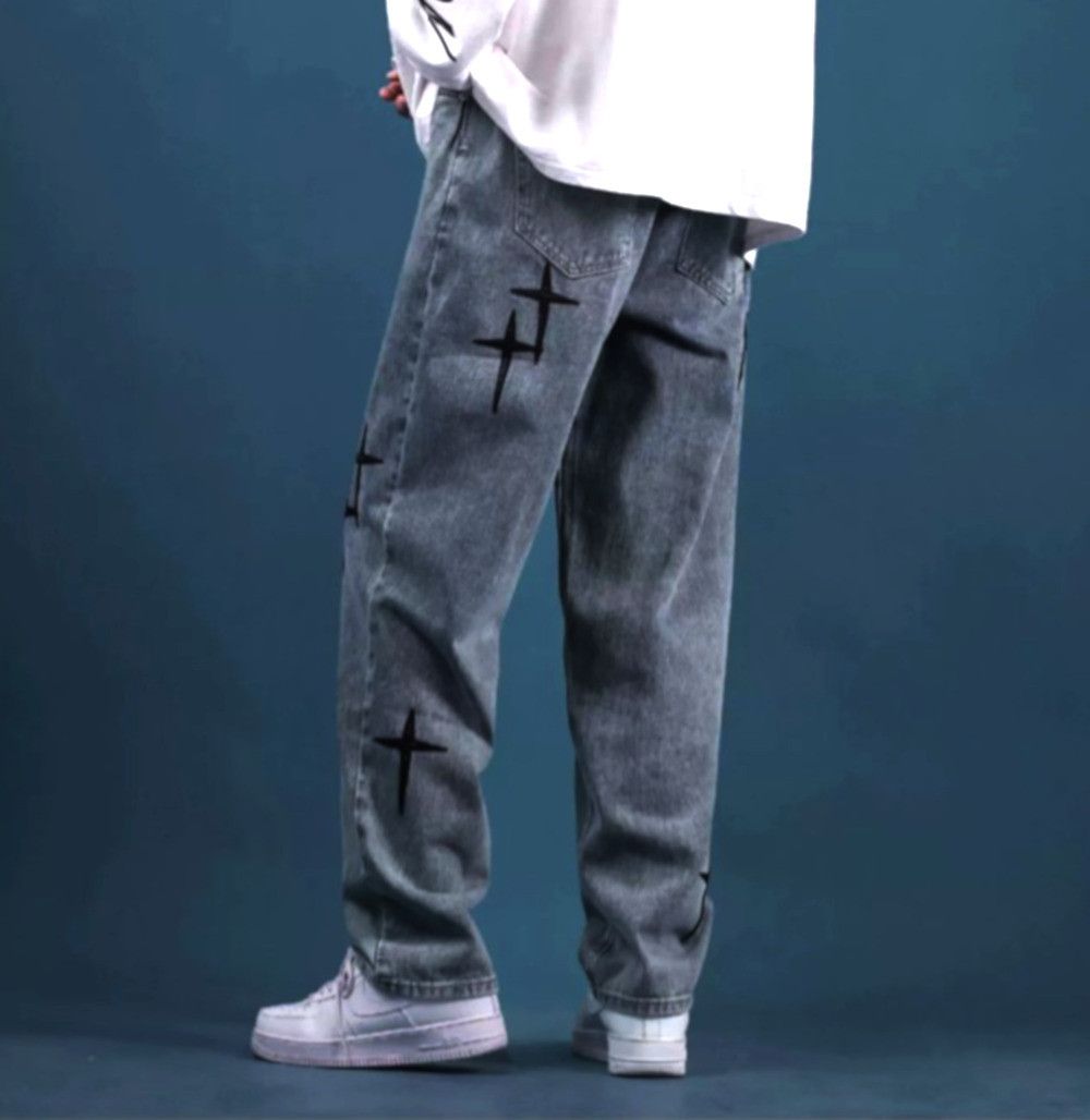 Designer × Japanese Brand × Vintage Vintage Punk Stars Washed Pants Hippie Rave Size US 30 / EU 46 - 5 Thumbnail