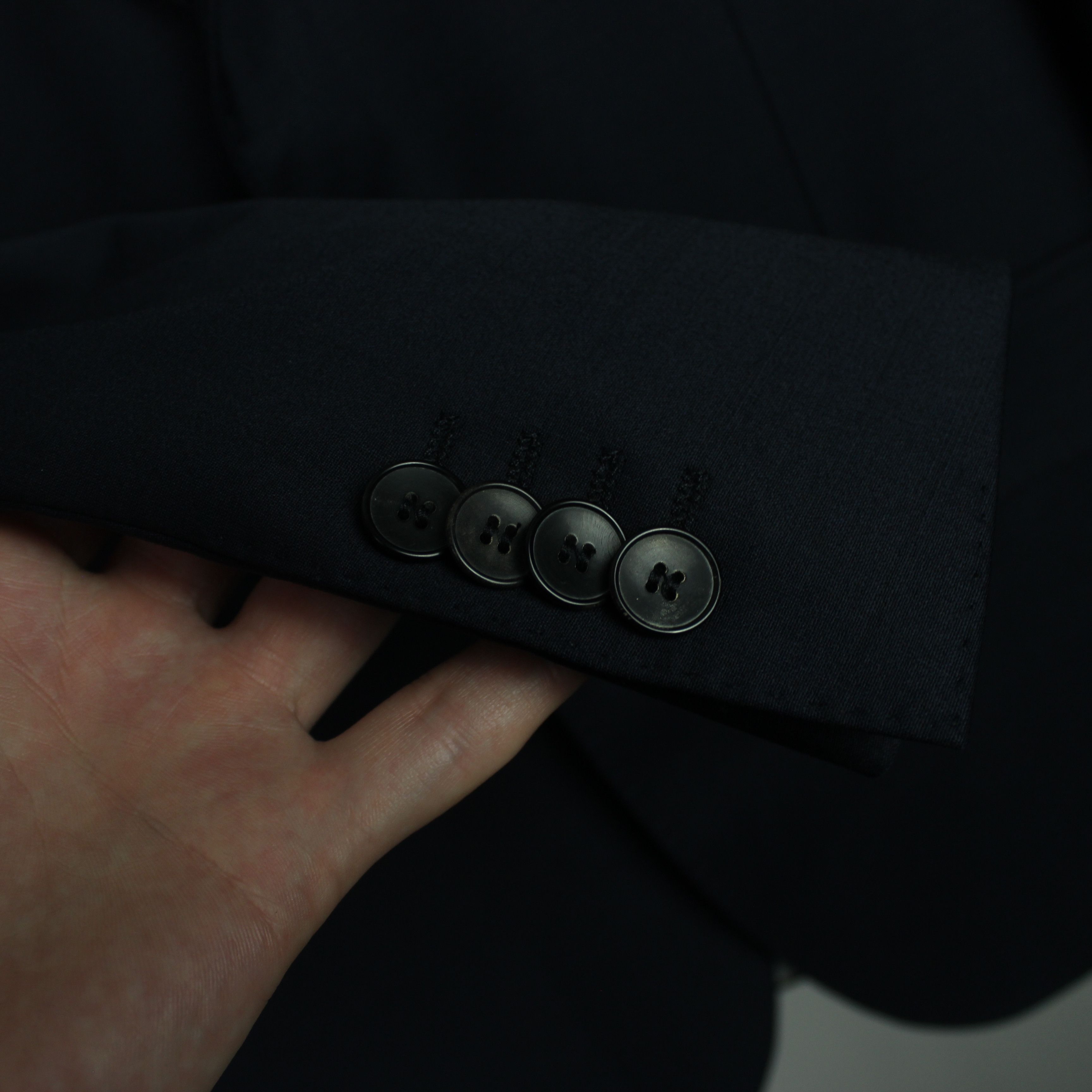 Hugo Boss Hugo Boss blazer men wool navy blue gray 38R 48 Size 38R - 9 Thumbnail