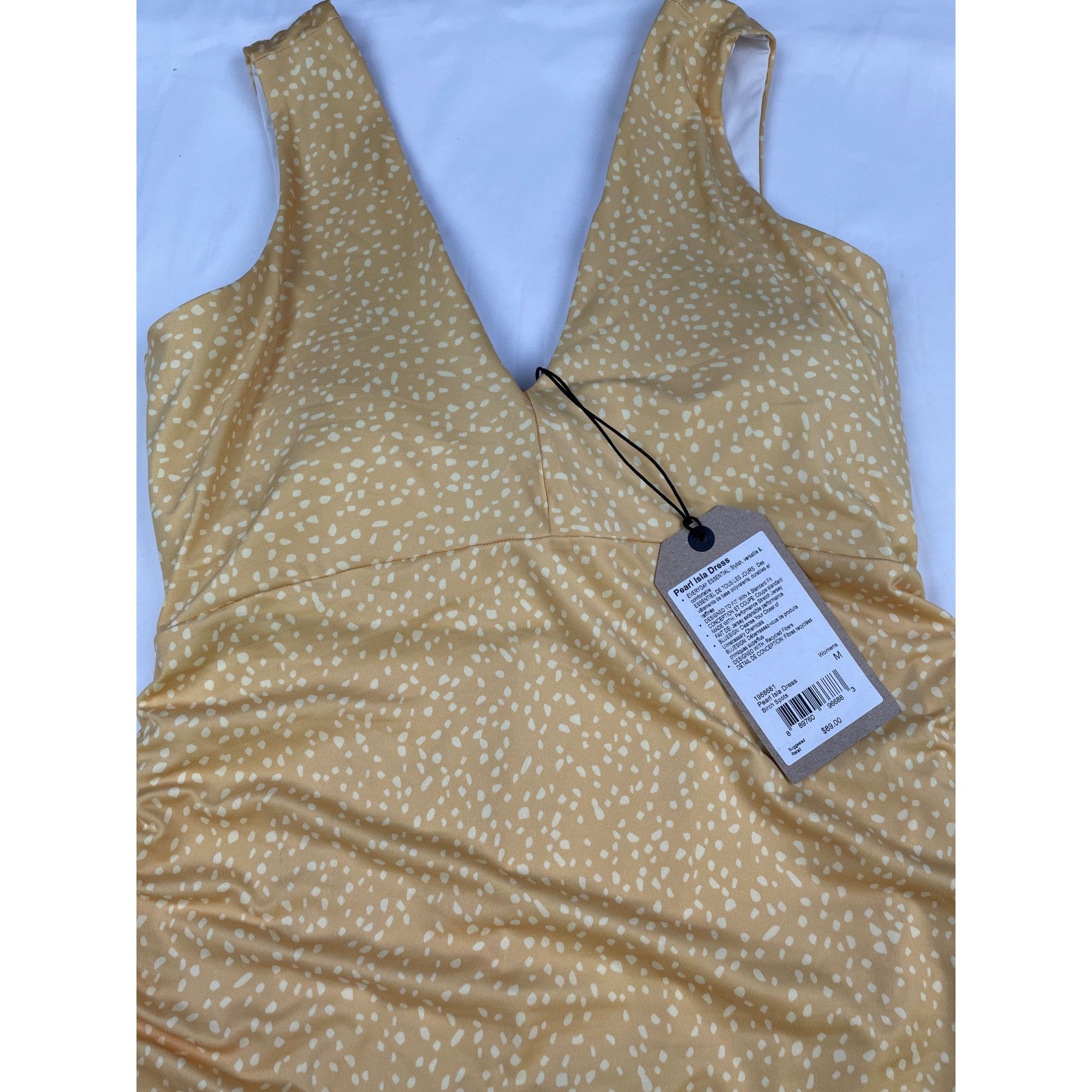 Prana Prana Women's Yellow Sleeveless, Stretch dress, midi Size M Size M / US 6-8 / IT 42-44 - 5 Thumbnail