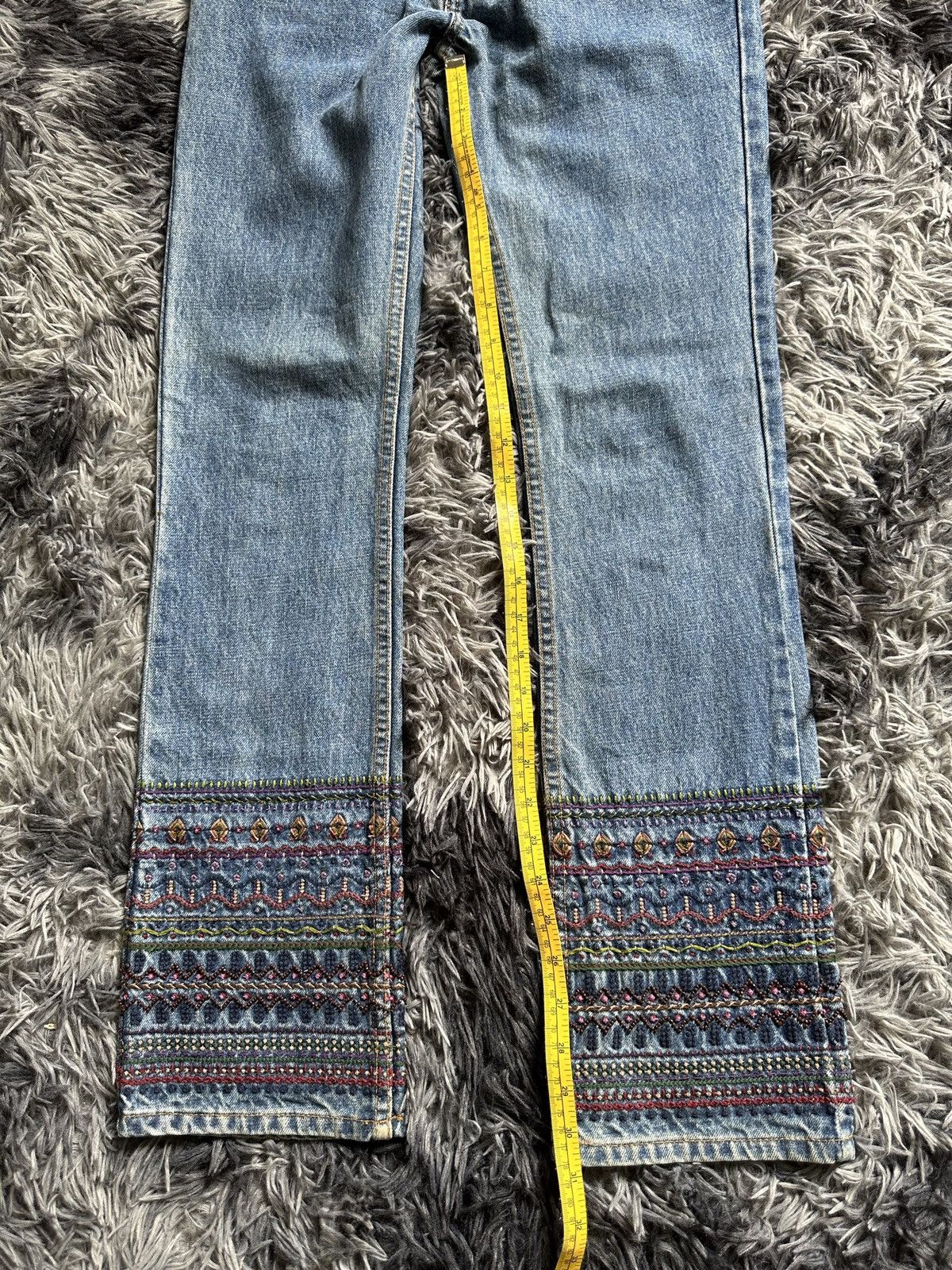 Vintage FW1999 GAP boot cut handcrafted sashiko denim Size US 28 / EU 44 - 19 Thumbnail