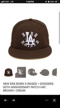 New Era Los Angeles Dodgers Brown 60th Anniversary Born & Raised