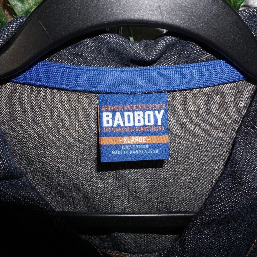 Vintage XL -Vintage Y2K bad boy records 2000s denim throwback jacket Size US XL / EU 56 / 4 - 3 Thumbnail