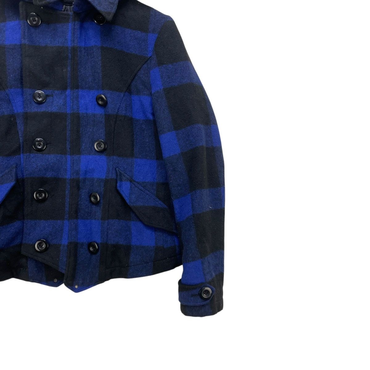 Le Grande Bleu (L.G.B.) 💥Japanese Brand PPFM Faux Fur Plaid Jacket Size S / US 4 / IT 40 - 6 Thumbnail