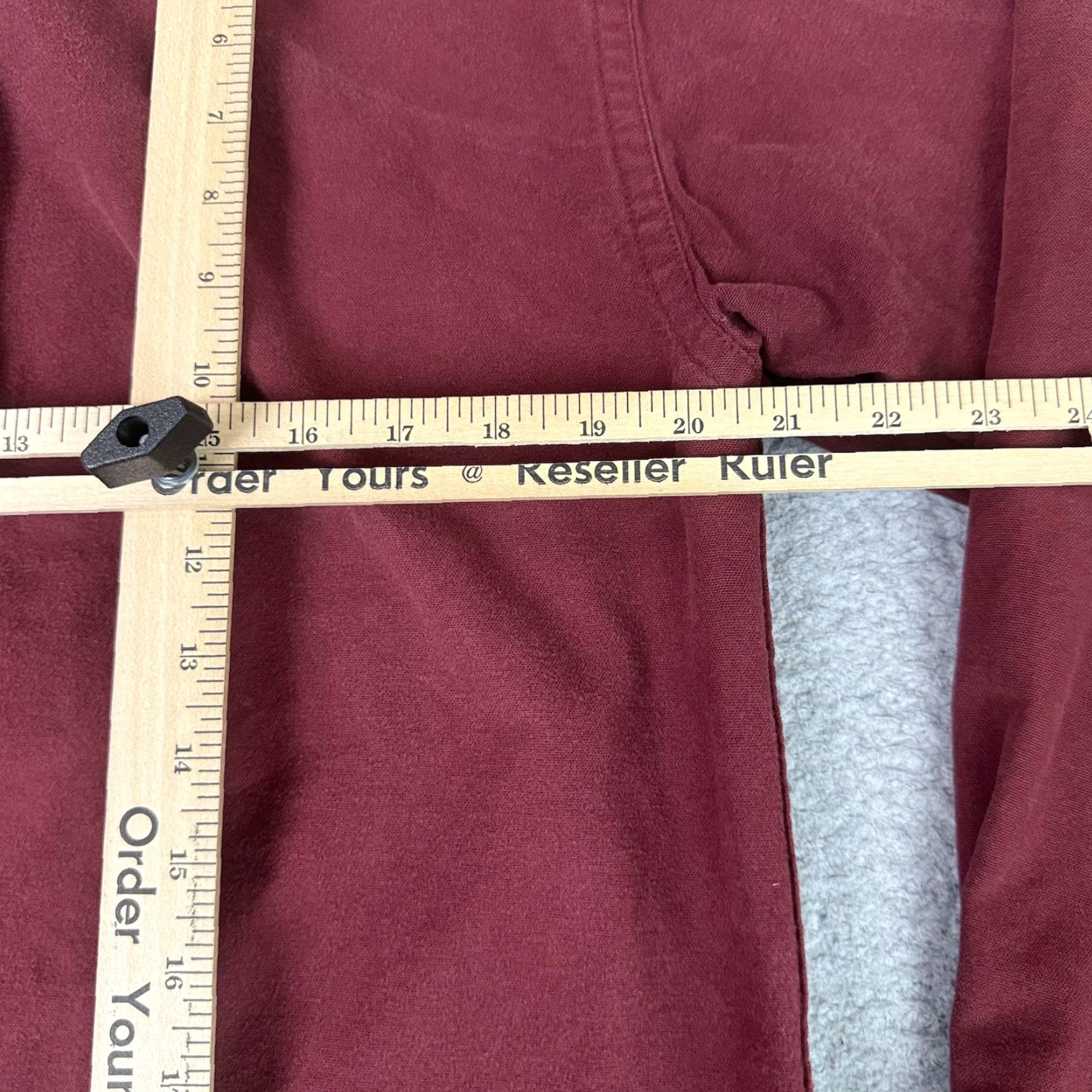Vintage VINTAGE L.L. Bean Shirt Mens L Maroon Heavyweight Flannel Long Sleeve Button-Up Cotton Pockets Size US L / EU 52-54 / 3 - 7 Thumbnail
