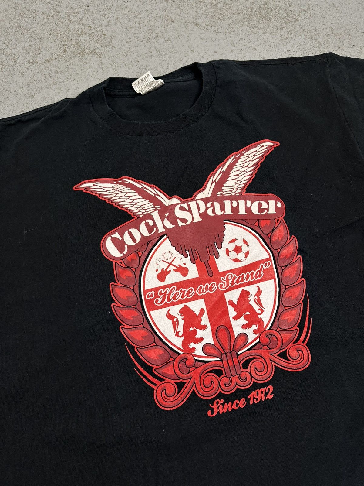 Band Tees Vintage 2007 Cock Sparrer Here We Stand Rock T-Shirt Size US XL / EU 56 / 4 - 8 Thumbnail