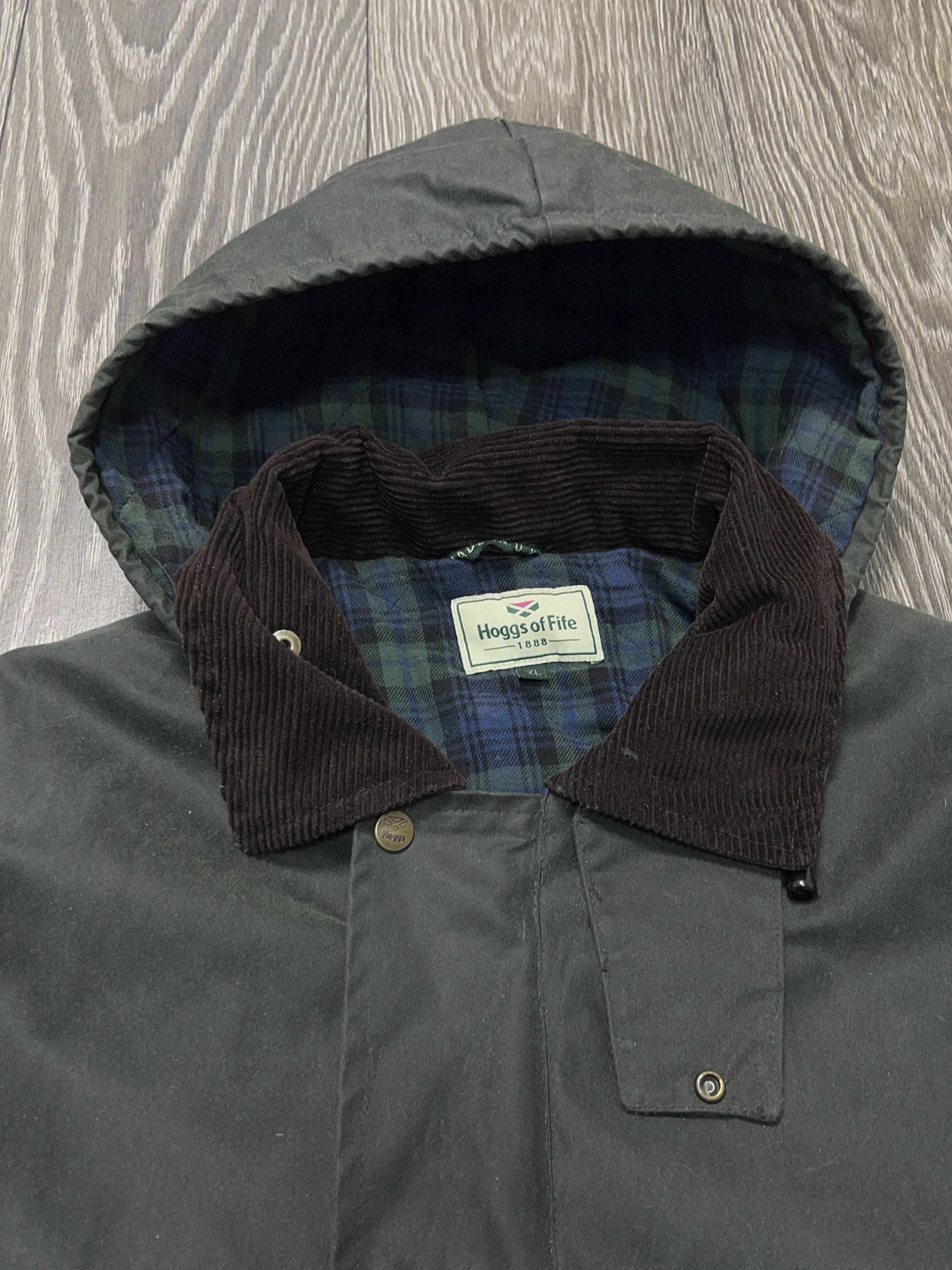 Other Hoggs Of Fife Wax Country Derby Field Jacket Hunting Coat Size US XL / EU 56 / 4 - 3 Thumbnail
