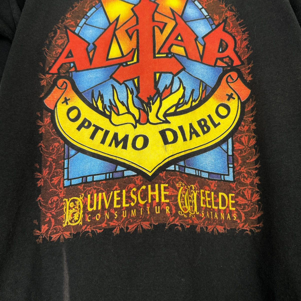 Band Tees Vintage 1999 Altar ‘Optimo Diablo’ Screen Stars T Shirt Size US XL / EU 56 / 4 - 5 Thumbnail