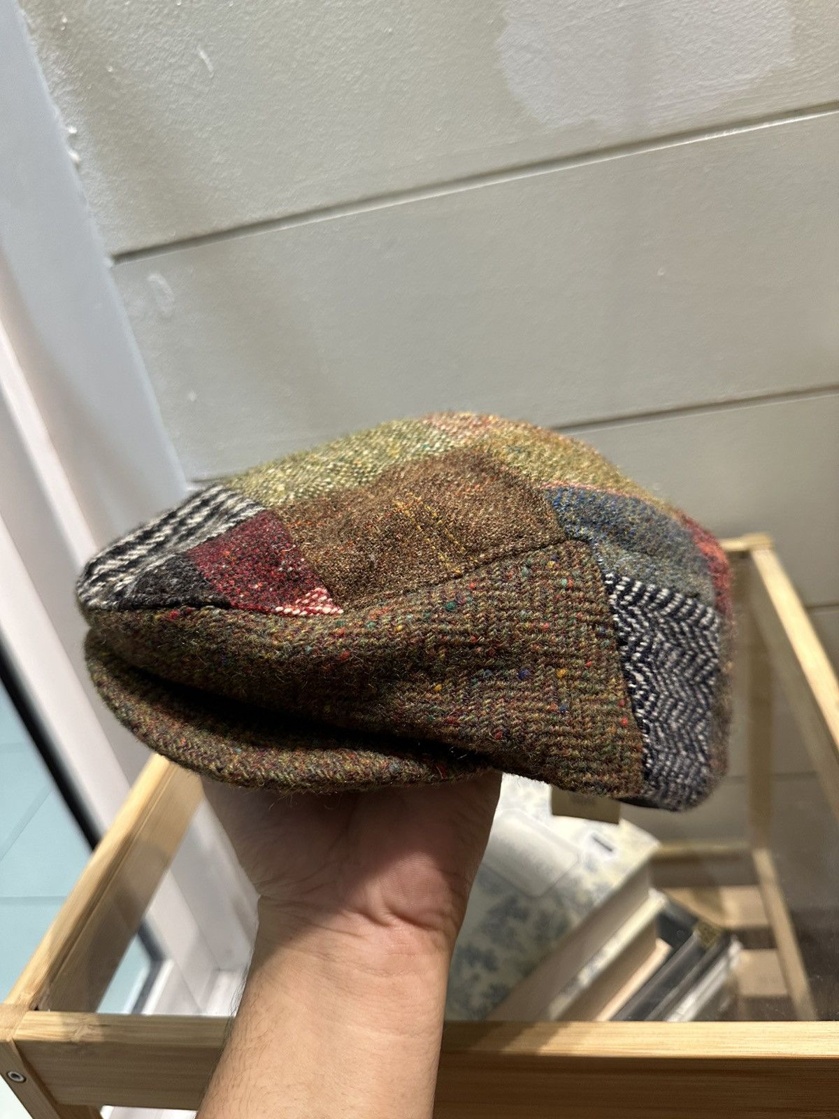 J.Crew J.Crew x John Hanly&Co Patchwork Newsboy Wool Tweed Hats Size ONE SIZE - 10 Thumbnail