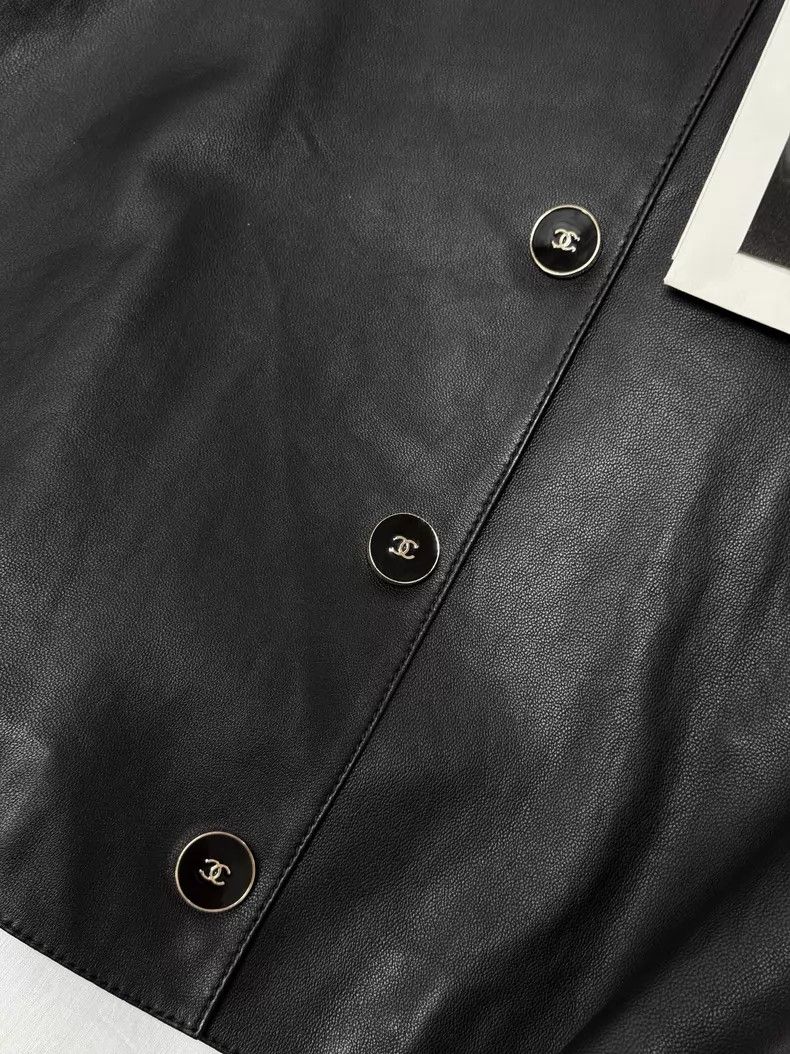Chanel Chanel Lambskin short-sleeved bow leather jacket Size XS / US 0-2 / IT 36-38 - 4 Thumbnail