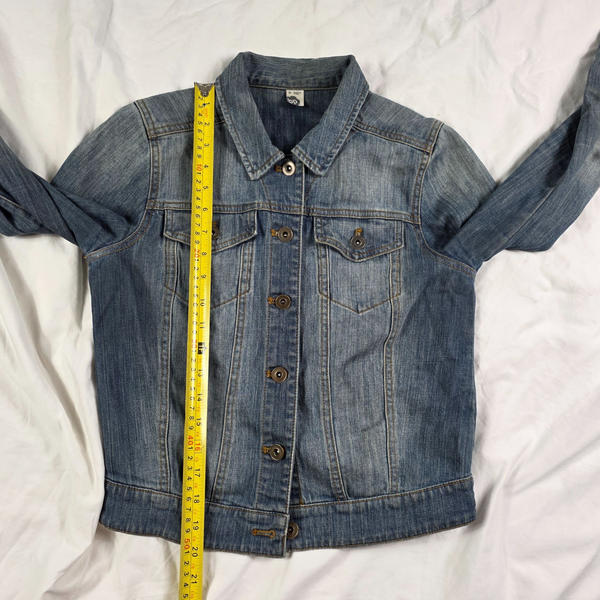 BP. Bp Denim Jacket Womens Size Small Blue Button Down Fitted Ca Size S / US 4 / IT 40 - 6 Thumbnail