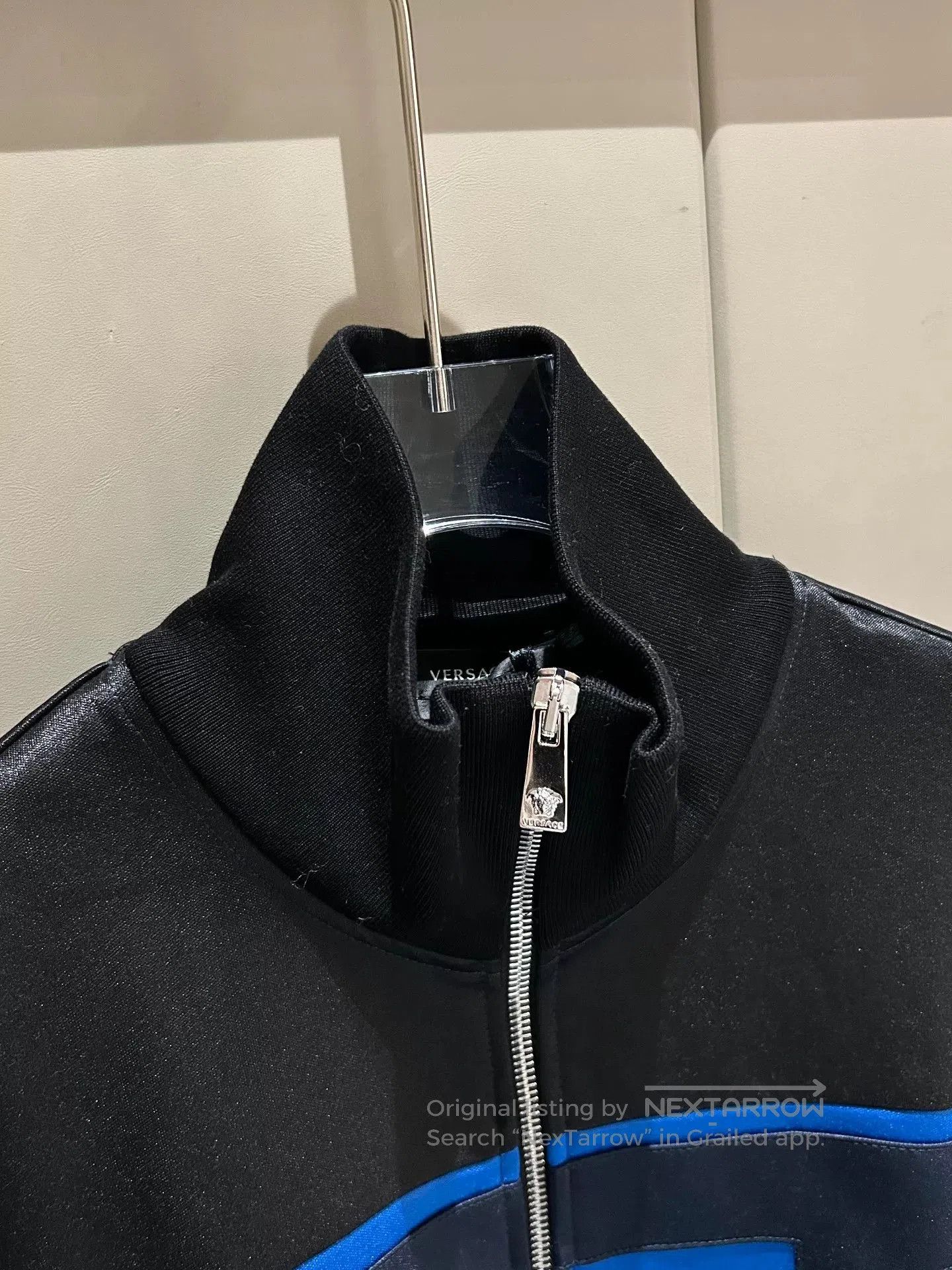 Versace Versace Black Blue Greek Key Jacket. Size US XS / EU 42 / 0 - 3 Thumbnail