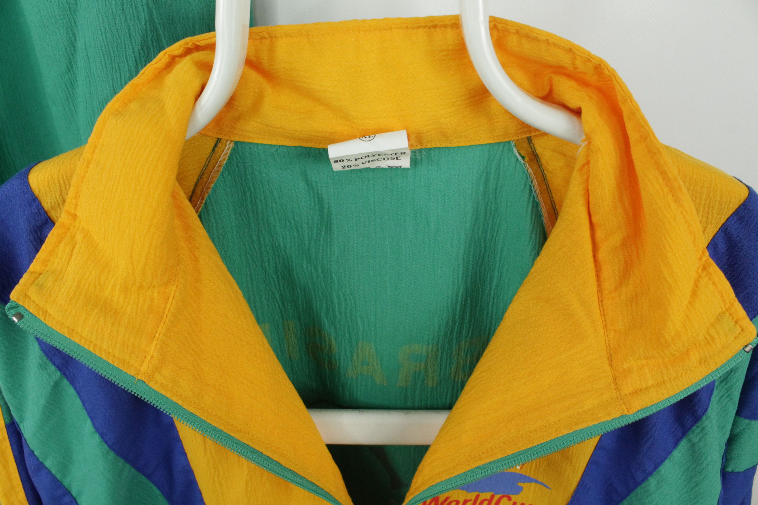 Vintage Vintage Brazil Football Team World Cup 1998 France Tracksuit Size US XL / EU 56 / 4 - 3 Thumbnail