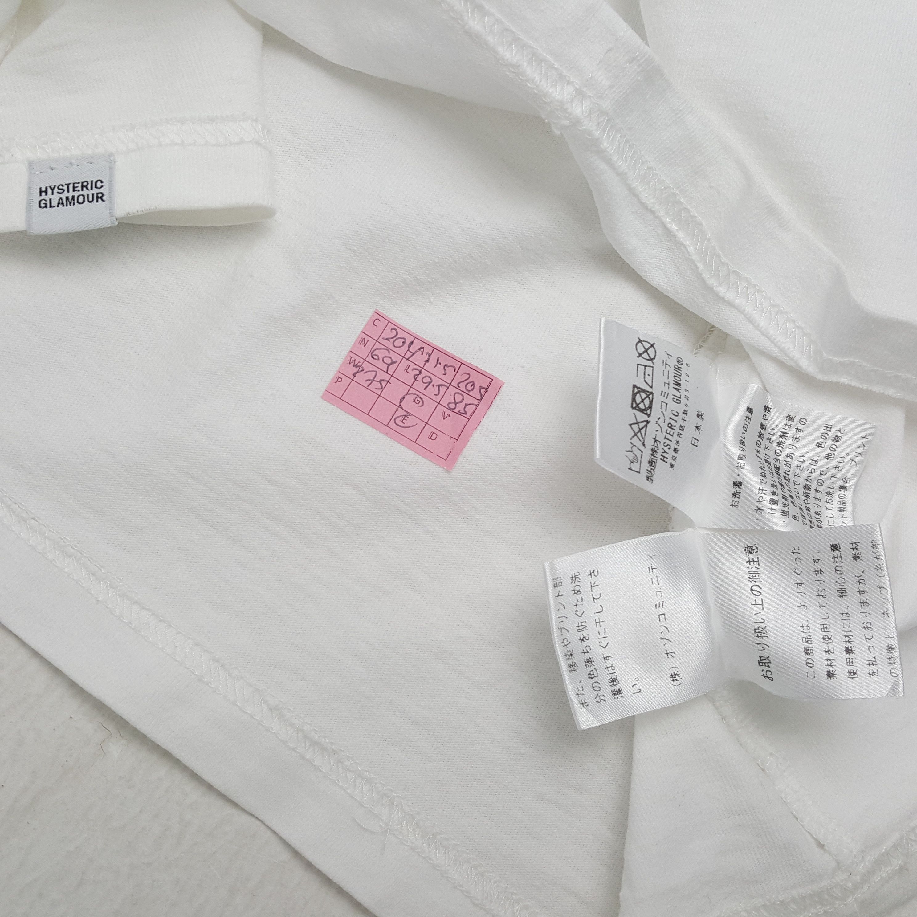 Hysteric Glamour × Japanese Brand × Vintage HYSTERIC GLAMOUR Japanese Brand Streetwear Tshirt Size US L / EU 52-54 / 3 - 5 Thumbnail