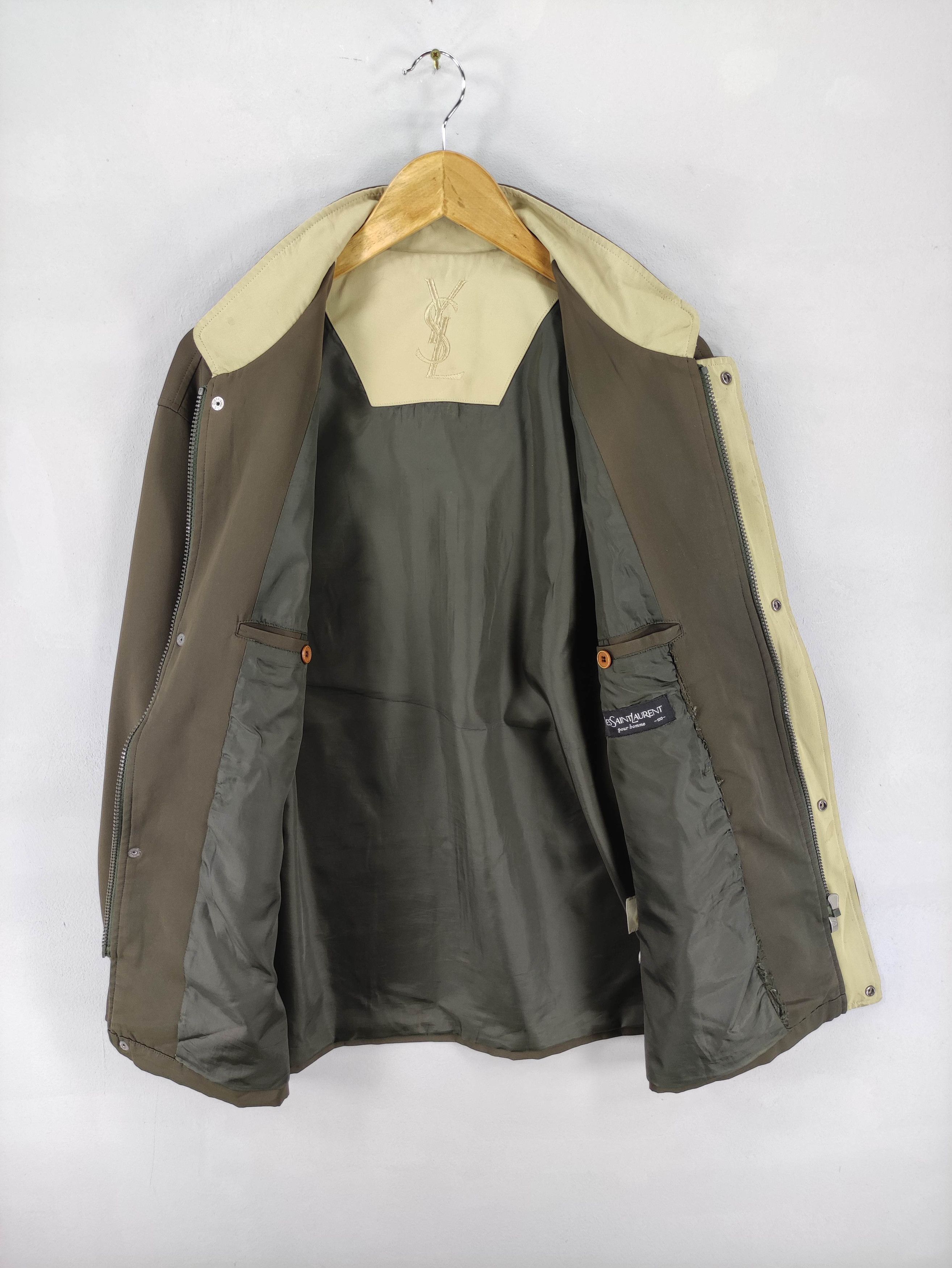 Yves Saint Laurent Vintage Yves Saint Lauren Small Logo Faded Jacket Size US L / EU 52-54 / 3 - 9 Thumbnail