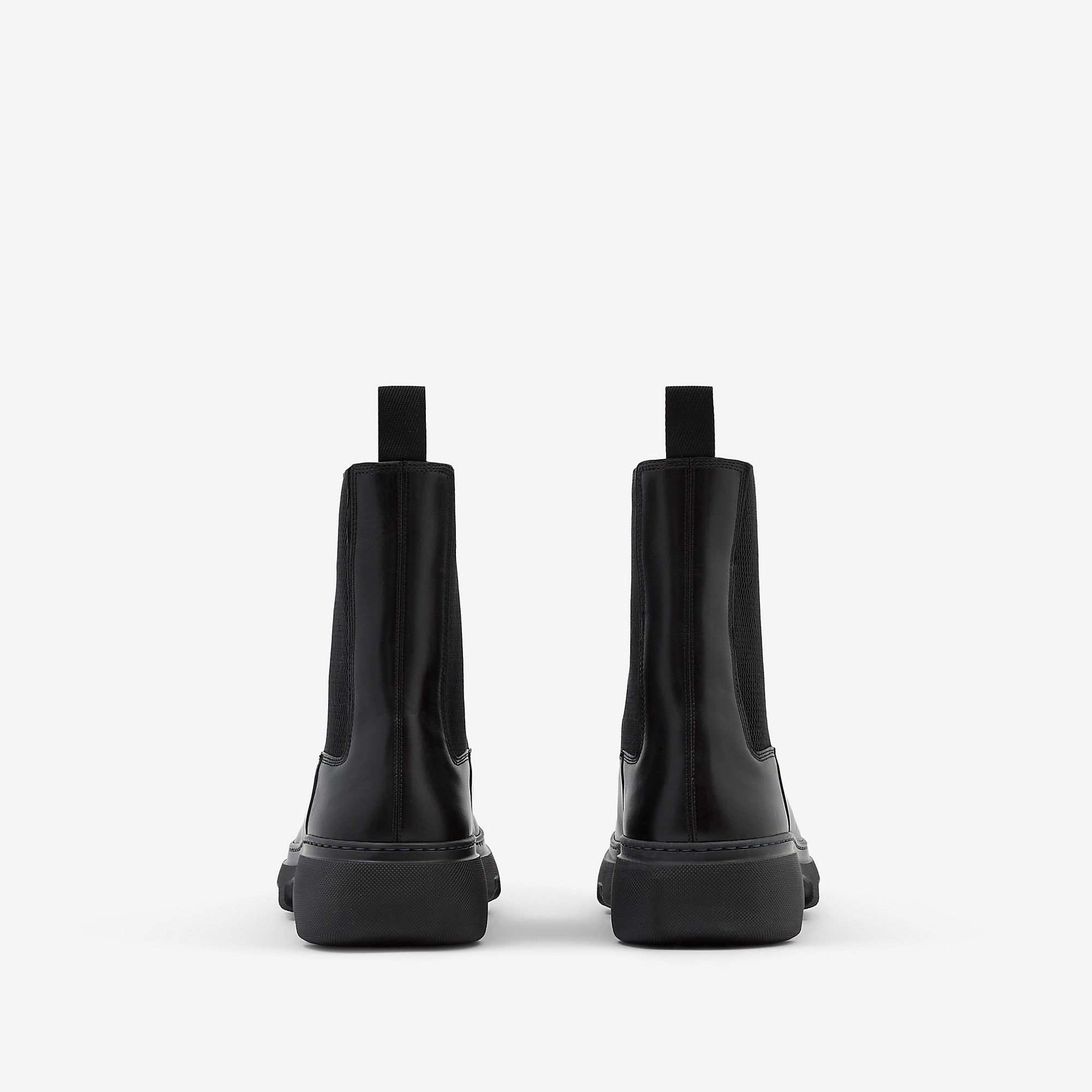 Burberry o1w1db10125 Leather Creeper Chelsea Boots in Black Size US 8.5 / EU 41-42 - 4 Thumbnail
