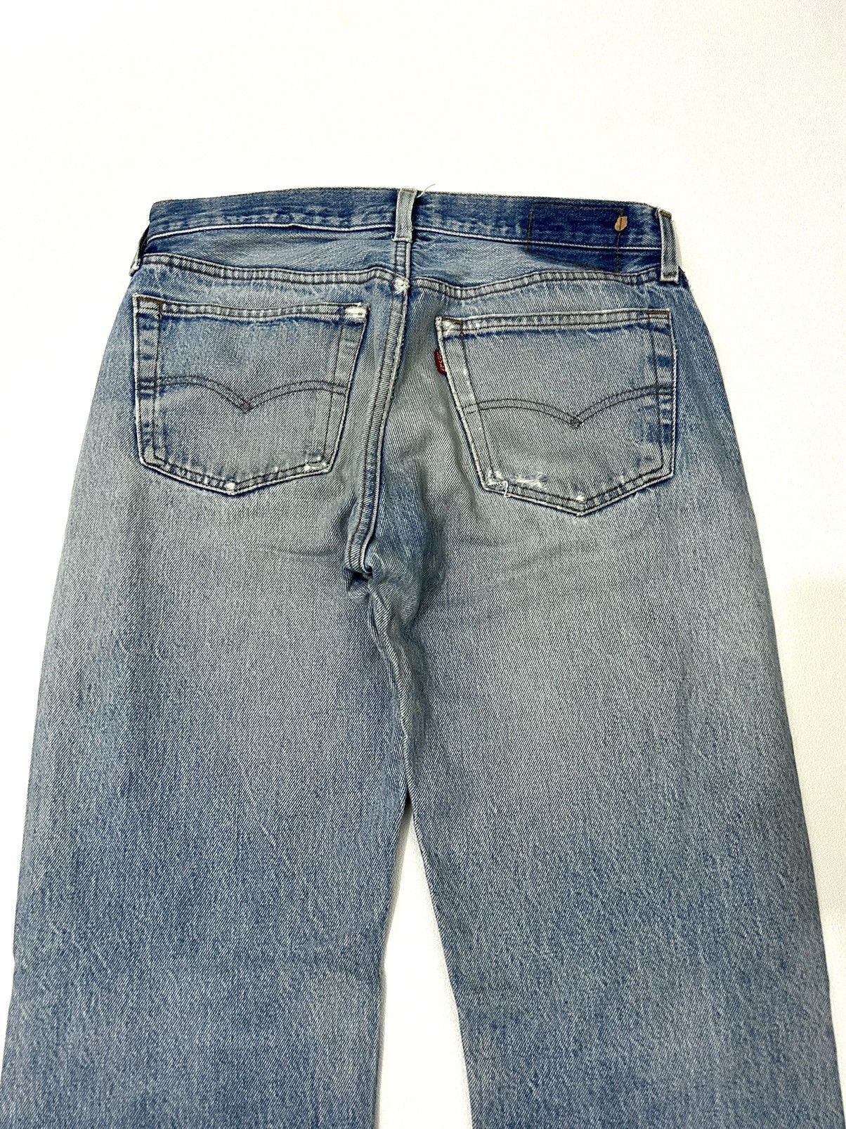 Levi's × Levi's Vintage Clothing 80s Vintage Levis 501 #522 Distressed Jeans Size US 31 - 4 Thumbnail