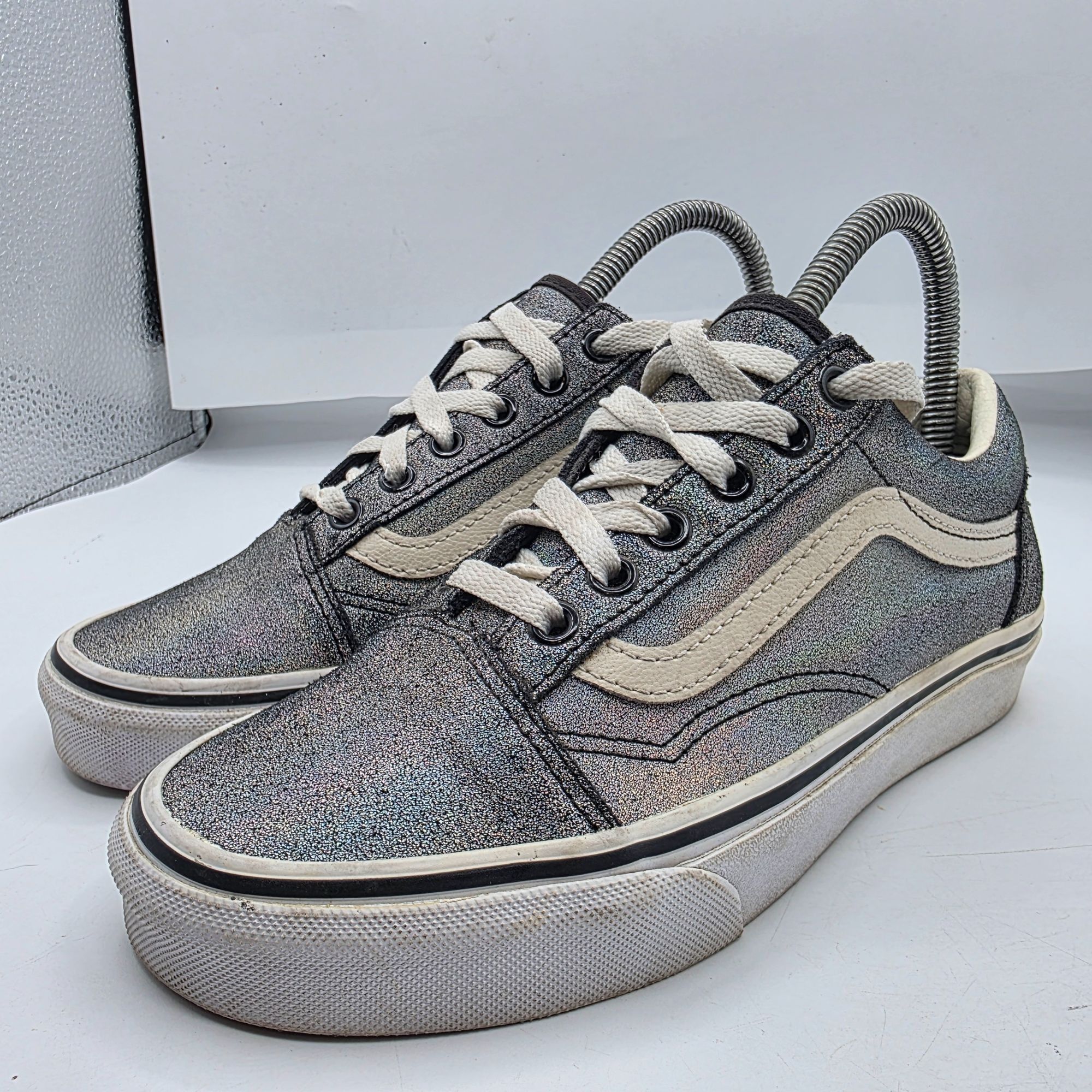 Vans Vans Old Skool Prism Womens Size 6.5 Silver Glitter Casual S Size US 6.5 / IT 36.5 - 4 Thumbnail