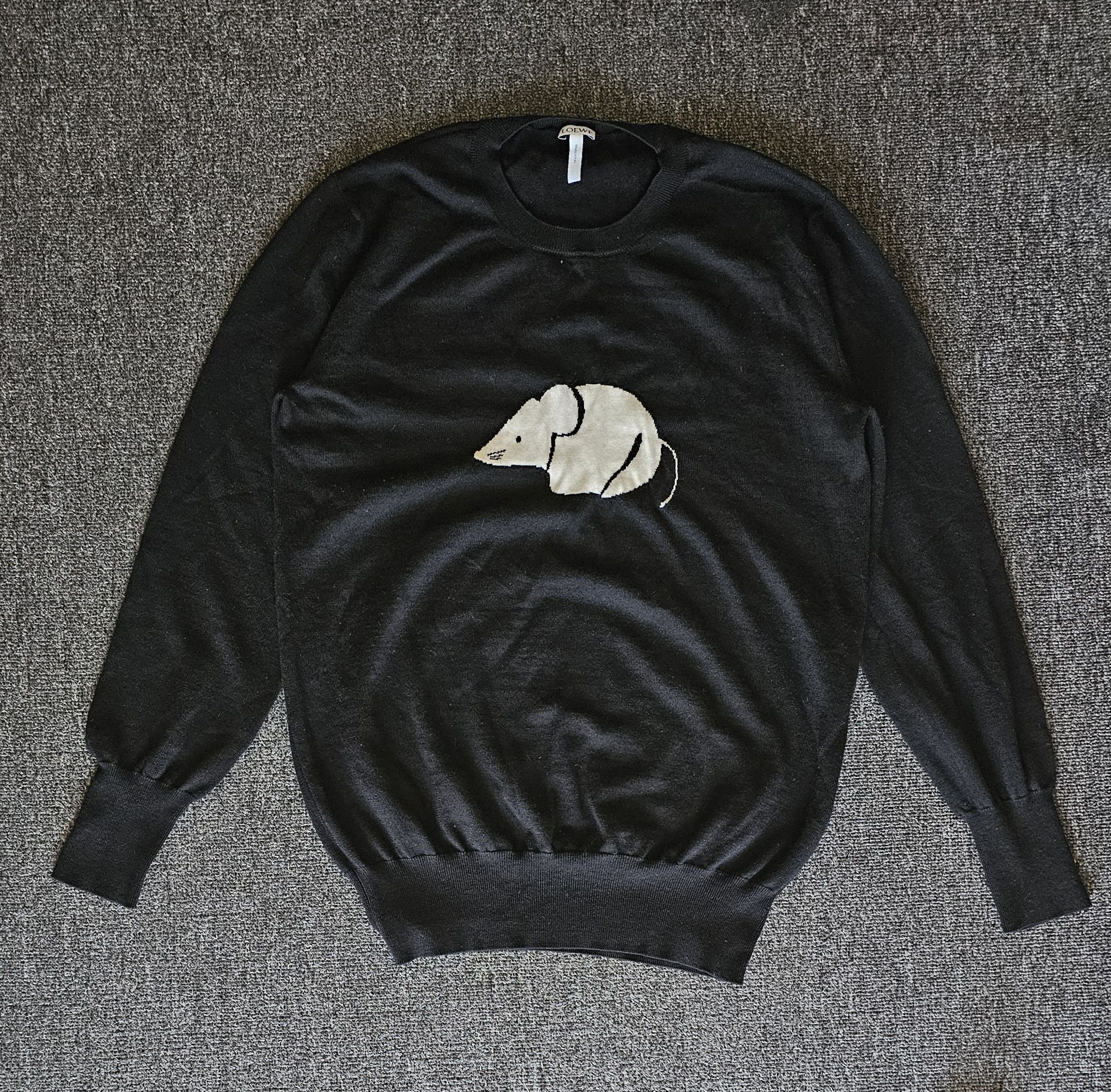 Loewe Loewe Men's Mouse Wool Pullover Sweaters Size M Size US M / EU 48-50 / 2 - 1 Thumbnail