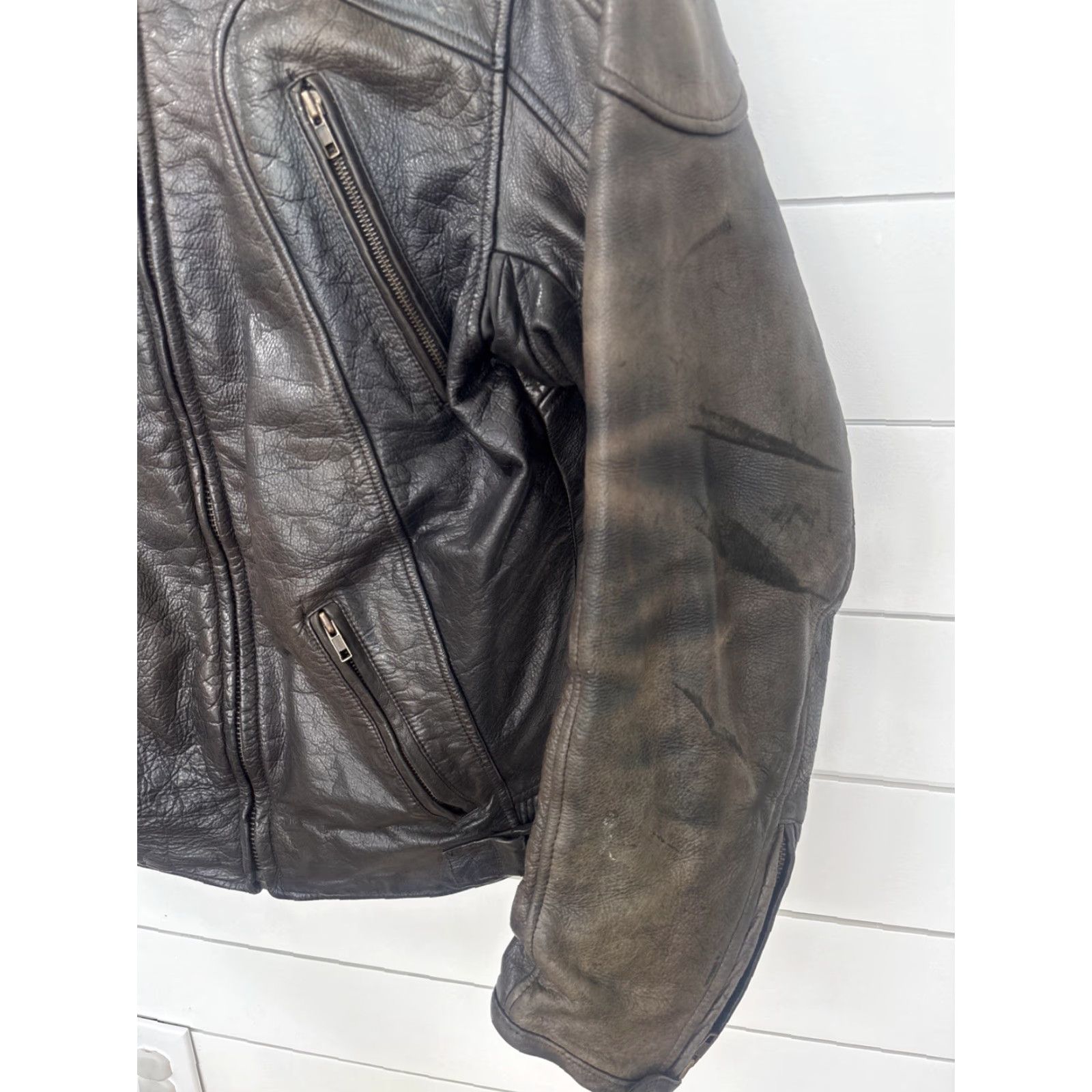 Vintage VINTAGE Wilsons Leather Bomber Jacket Coat Mens L Brown Full Zip Leather Size US L / EU 52-54 / 3 - 4 Thumbnail