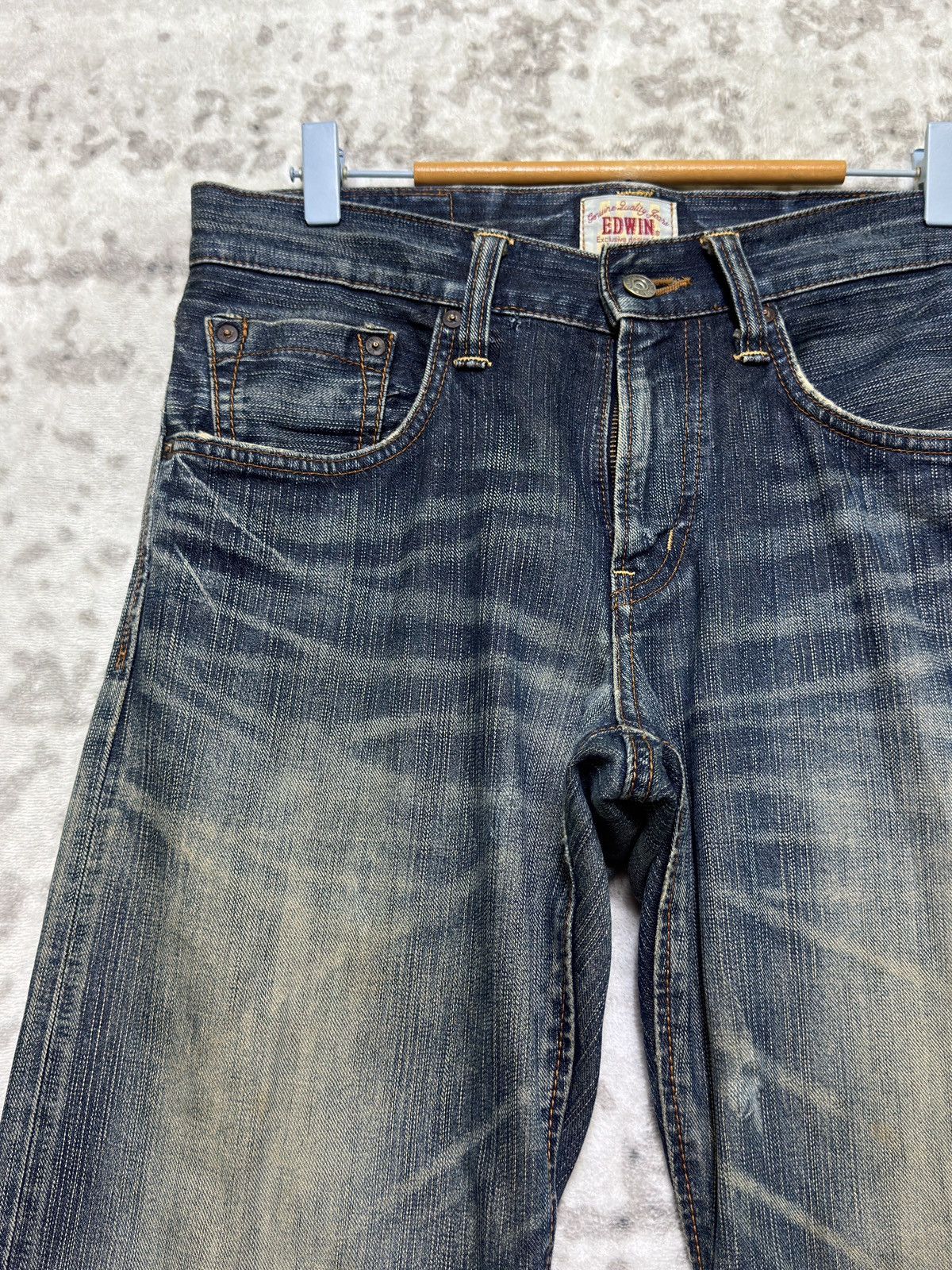 Edwin Vintage Edwin Claw Mark Distressed Denim Jeans Size US 32 / EU 48 - 4 Thumbnail