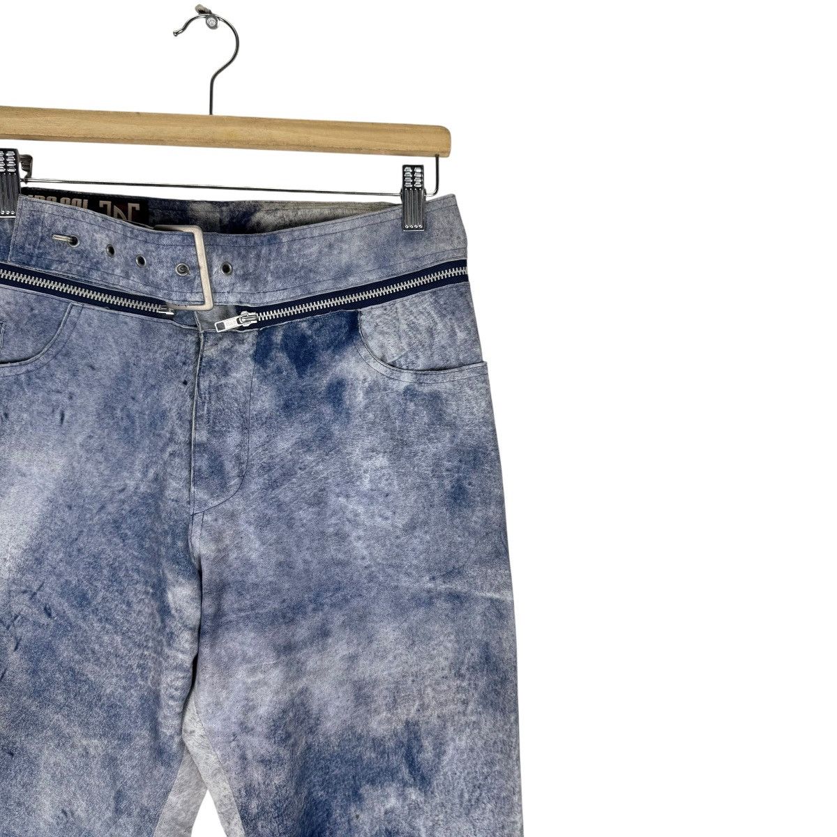Jean Paul Gaultier 🔥JPG STONE WASHED SHEEPSKIN BIKERS PANTS Size US 30 / EU 46 - 4 Thumbnail