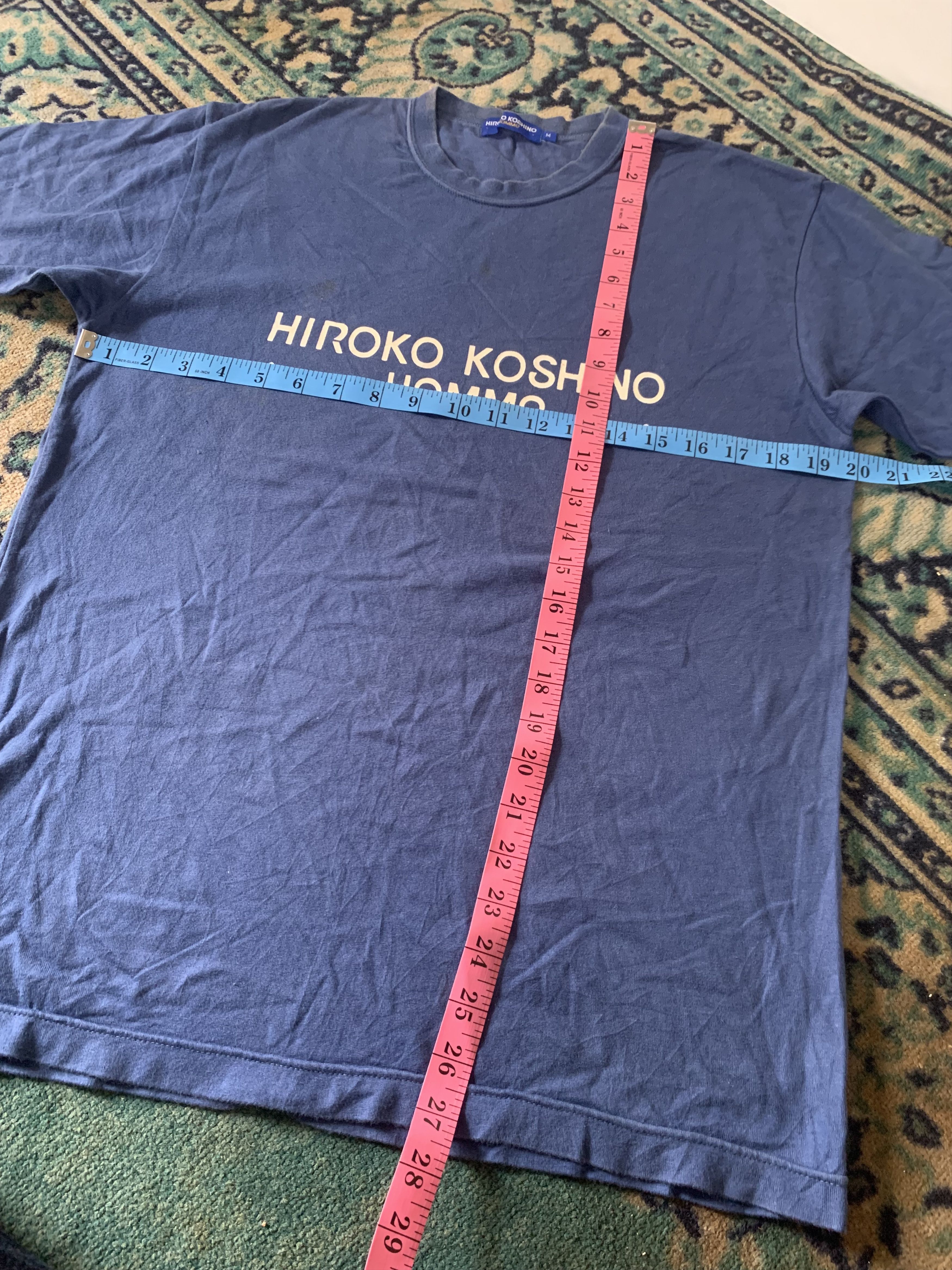 Hiroko Koshino Homme Hiroko Koshino T-shirt Plain Spell Out Japanese Brand Size US M / EU 48-50 / 2 - 6 Thumbnail