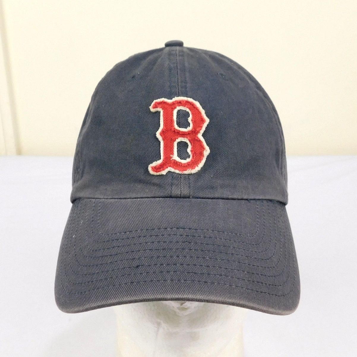 47 Boston Red Sox Strapback Hat Distressed Felt B Logo 47 Twins Size ONE SIZE - 1 Thumbnail