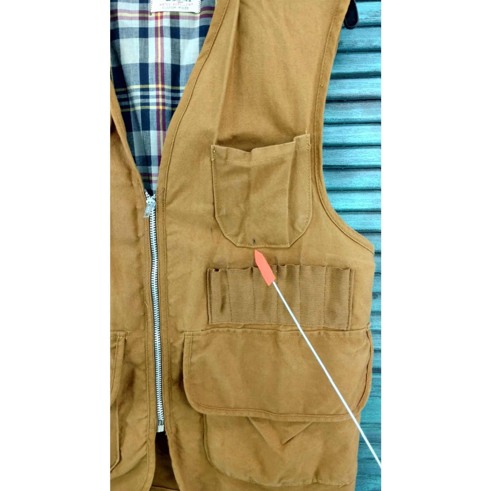 Vintage VINTAGE Canvasback Hunting Vest Mens Brown Tan Cotton Work & Safety Vest Mens Size L M to C Size US L / EU 52-54 / 3 - 4 Thumbnail
