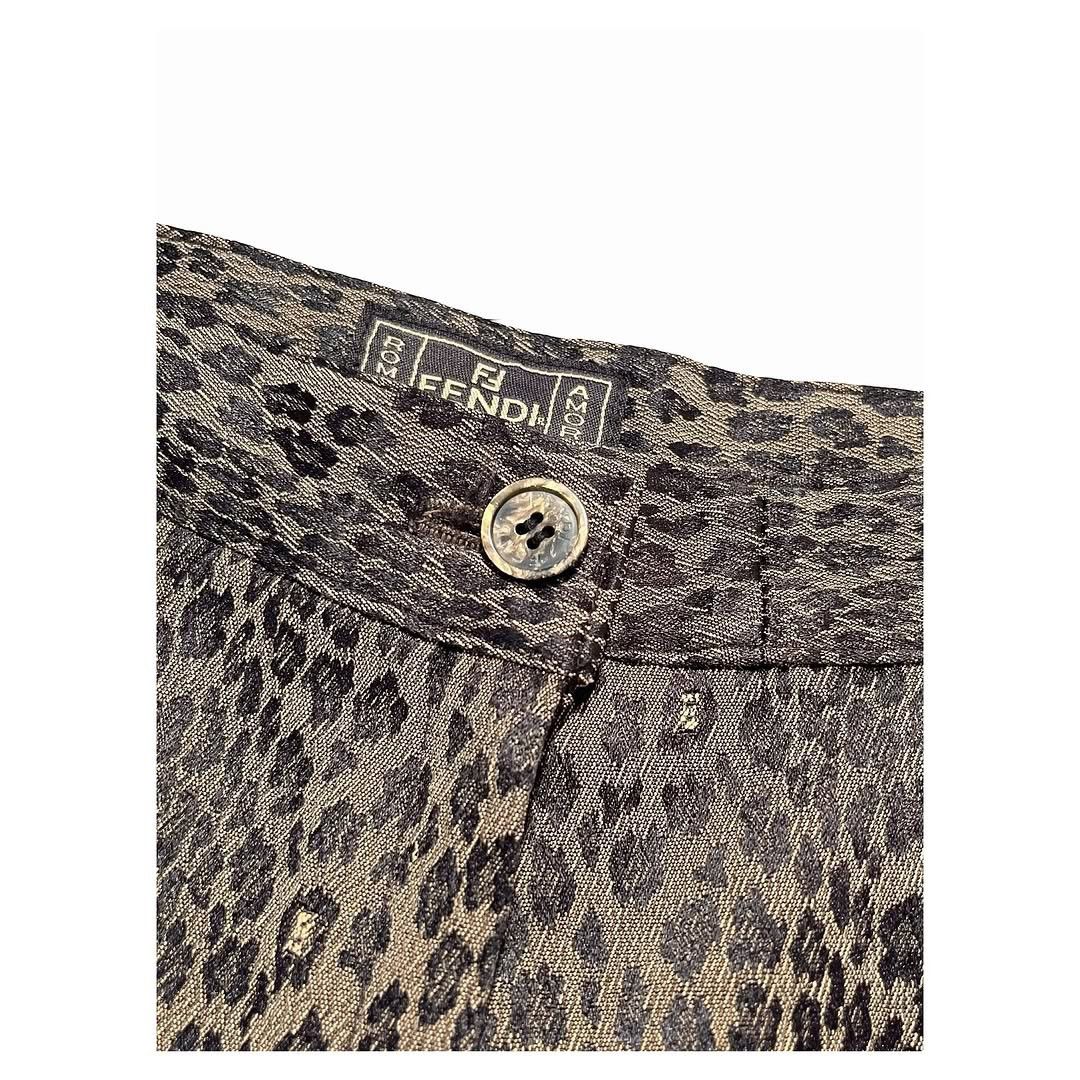 Fendi Vintage FENDI Leopard Pants Size 30" / US 8 / IT 44 - 3 Thumbnail