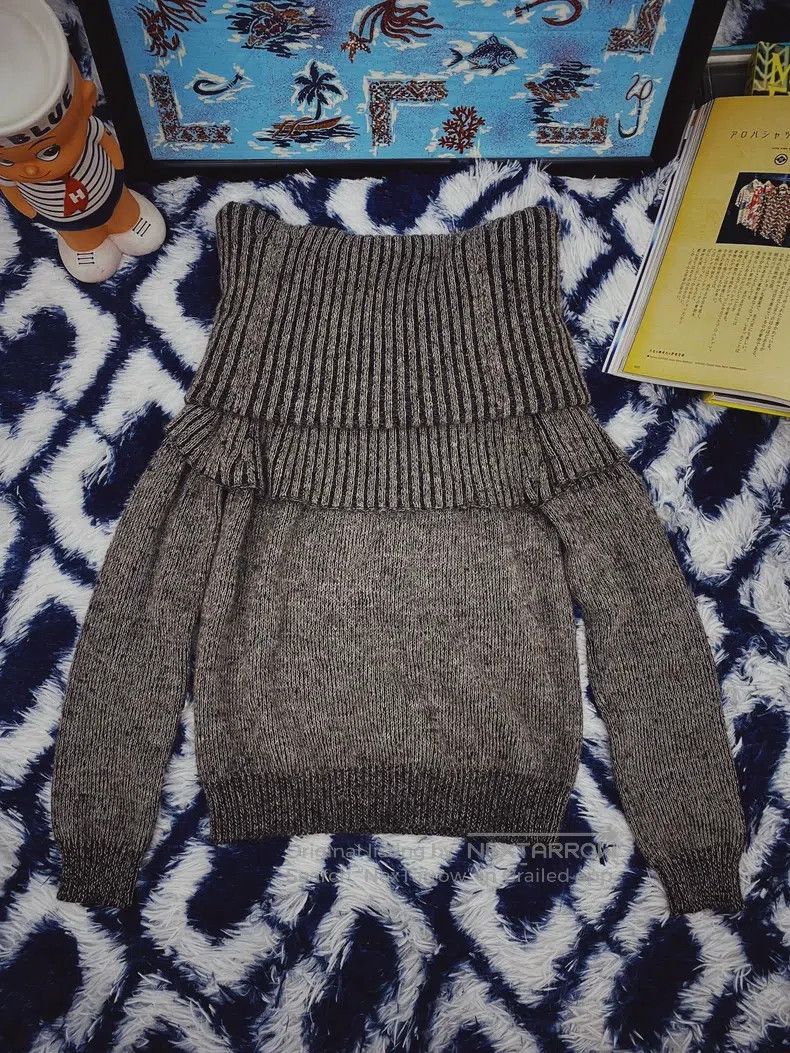 Yohji Yamamoto Yohji Yamamoto Grey turtleneck wool-blend sweater Size XS / US 0-2 / IT 36-38 - 1 Thumbnail