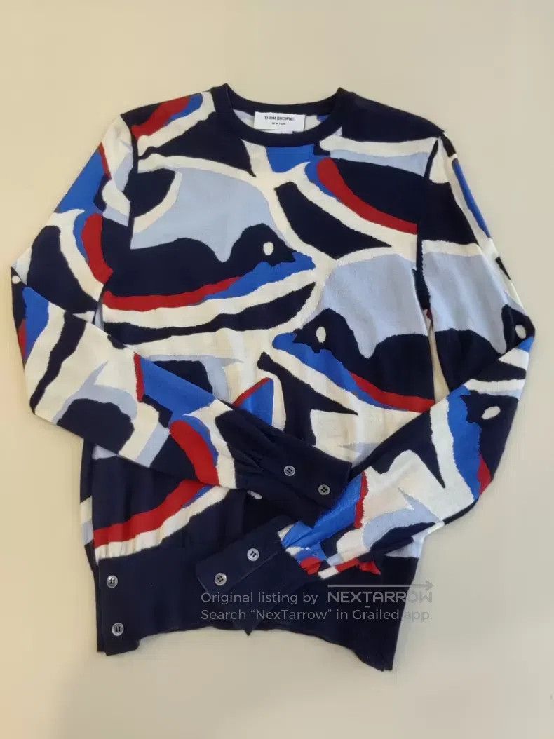 Thom Browne Thom Browne Colorful Knit Sweater Size US L / EU 52-54 / 3 - 1 Thumbnail