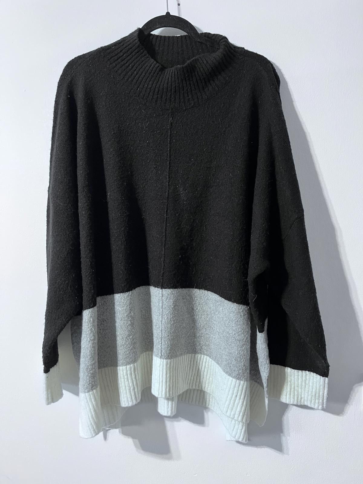 Other Oasis Colour Block Knit Jumper – Size XXXL (UK 22-24) Size XXL / US 16-18 / IT 52-54 - 1 Thumbnail