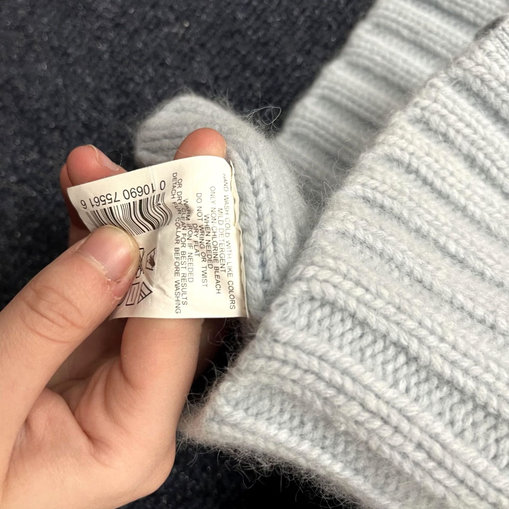 Vintage Mimi Maternity Gray Wool Cardigan Small Knit Size S / US 4 / IT 40 - 6 Thumbnail