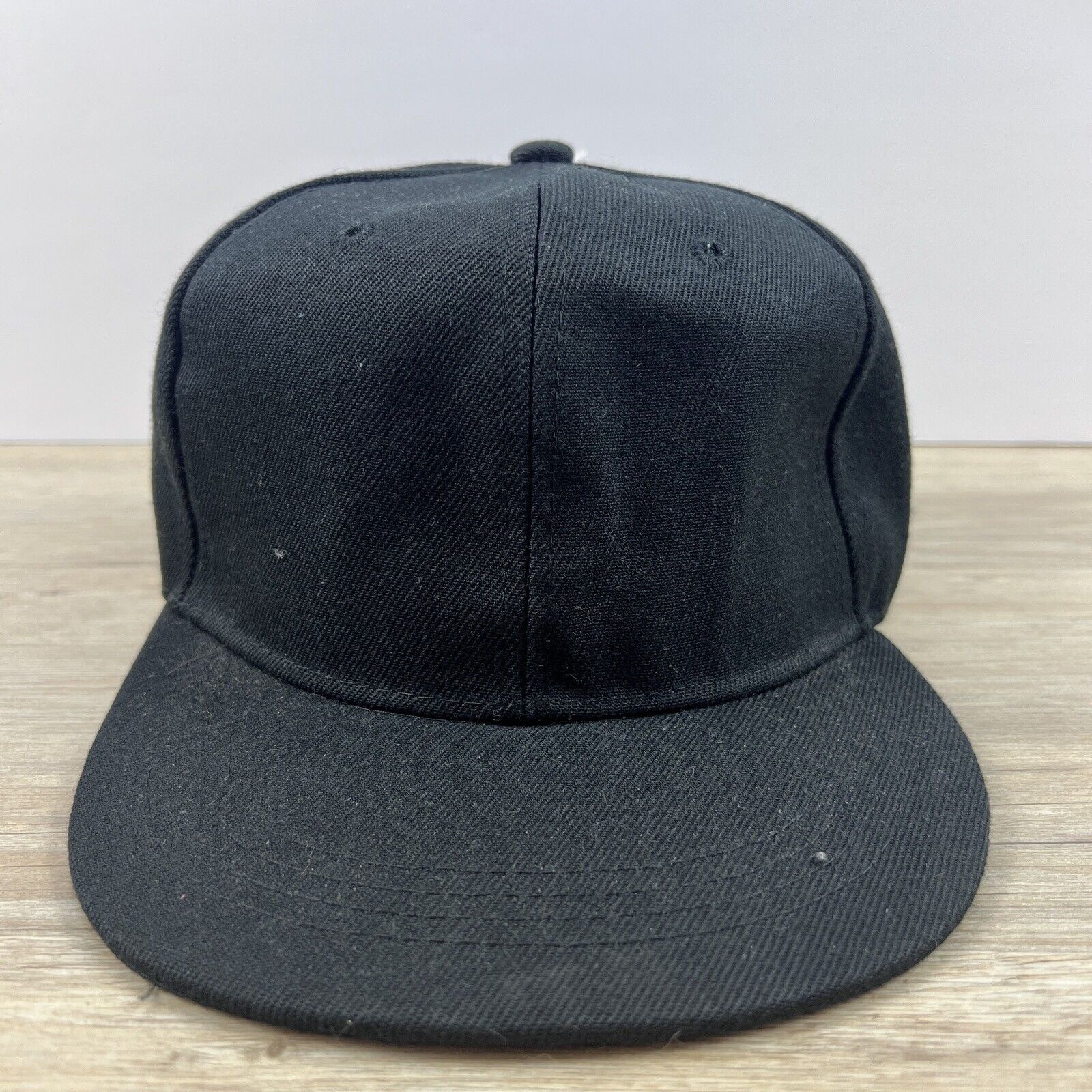 Other Black Snapback Hat Adult Snapback Hat Black Adjustable Hat A Size ONE SIZE - 3 Thumbnail