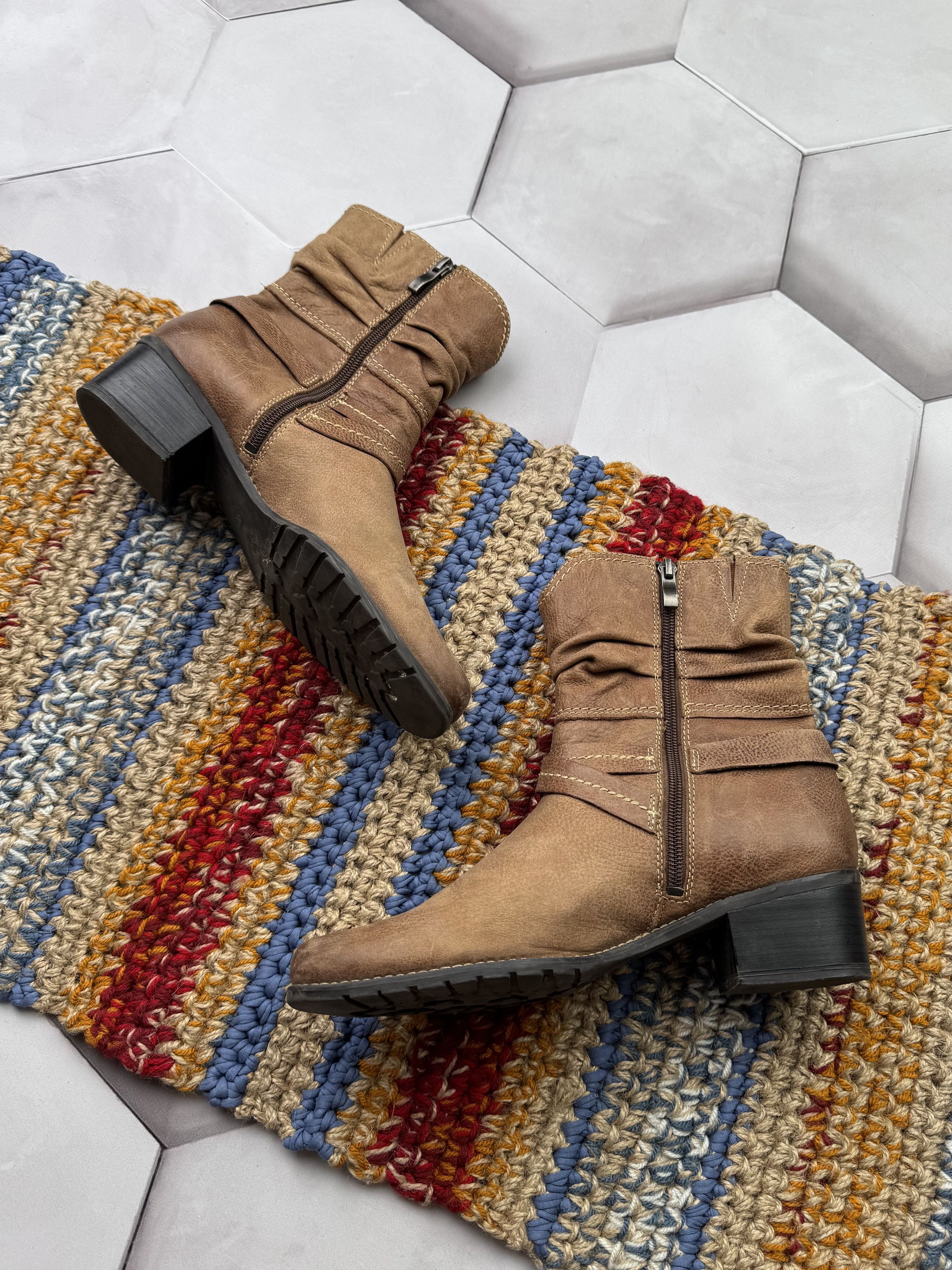If Six Was Nine Vintage Leather Boots With Straps(E4) Size US 7.5 / EU 40-41 - 4 Thumbnail