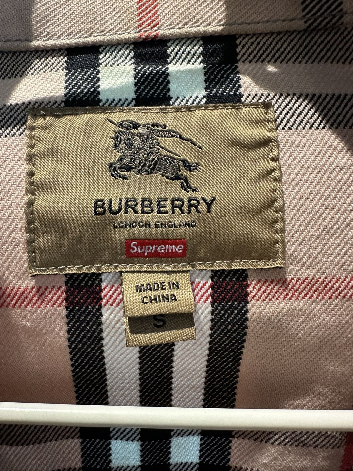 Burberry × Supreme Supreme Burberry Denim Trucker Jacket