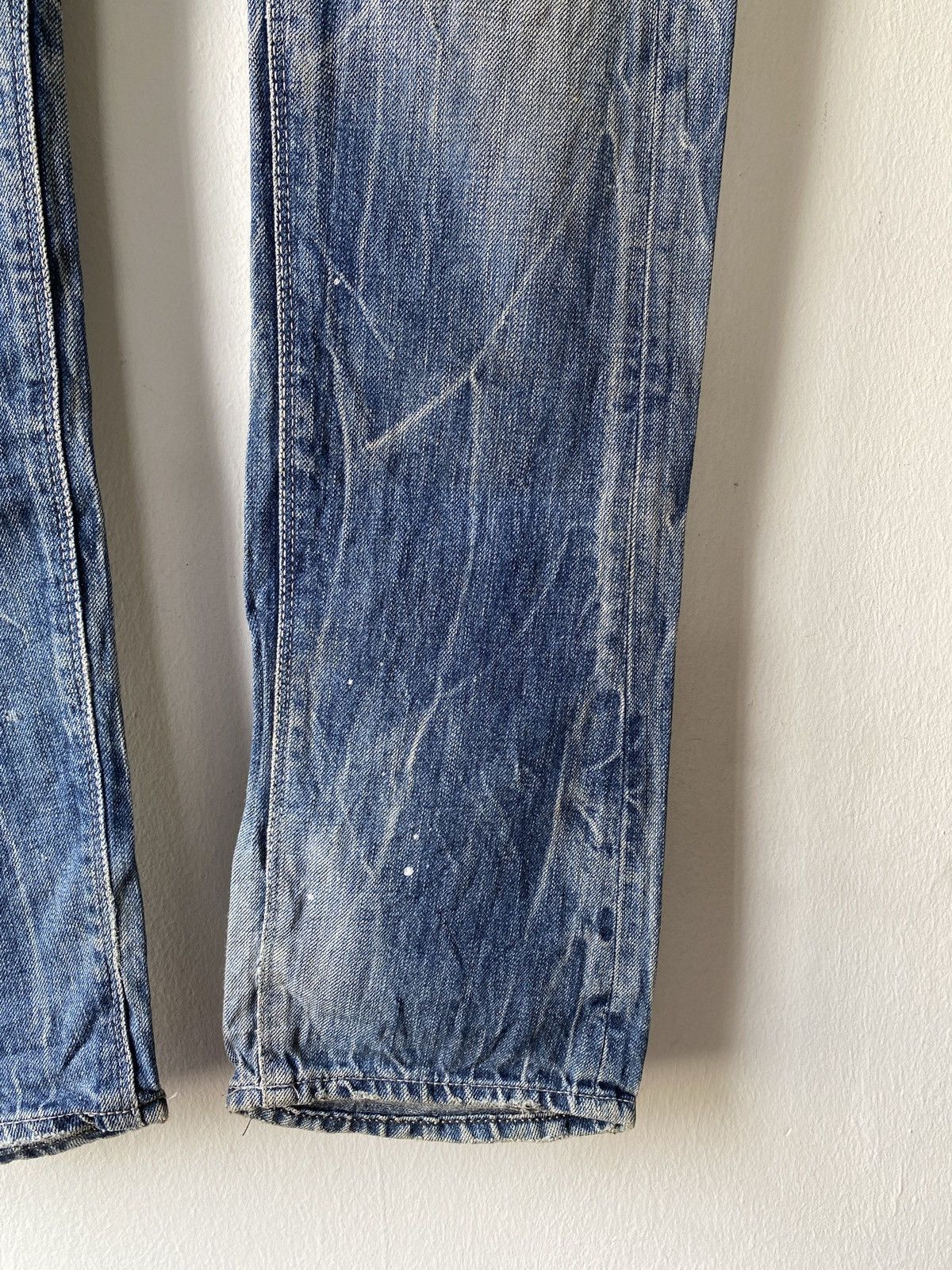 GOSTAR DE FUGA × Japanese Brand Japanese Vintage Gostar De Fuga Lighting Washed Denim Size US 31 - 5 Thumbnail