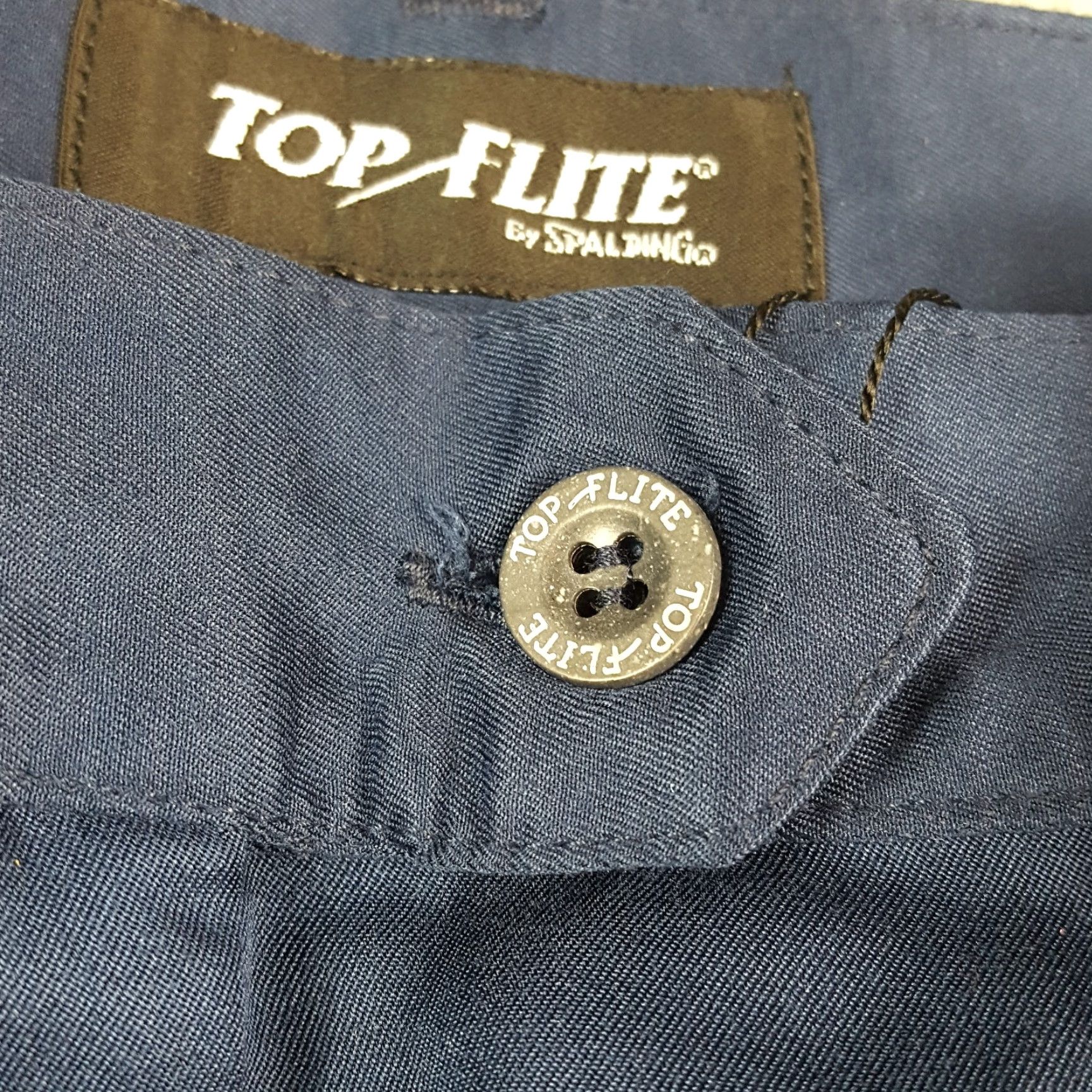 Spalding VINTAGE Spalding Women Chino Shorts 12 High Waist Pleated Breathable Blue Pockets 90s 00s Preppy Casual Golf Size 34" / US 12 / IT 48 - 3 Thumbnail