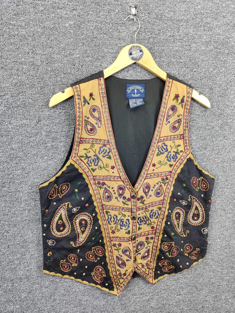 Japanese Brand Vintage Solutions Ethnic Button Ups Vest Nice Design Size US L / EU 52-54 / 3 - 5 Thumbnail