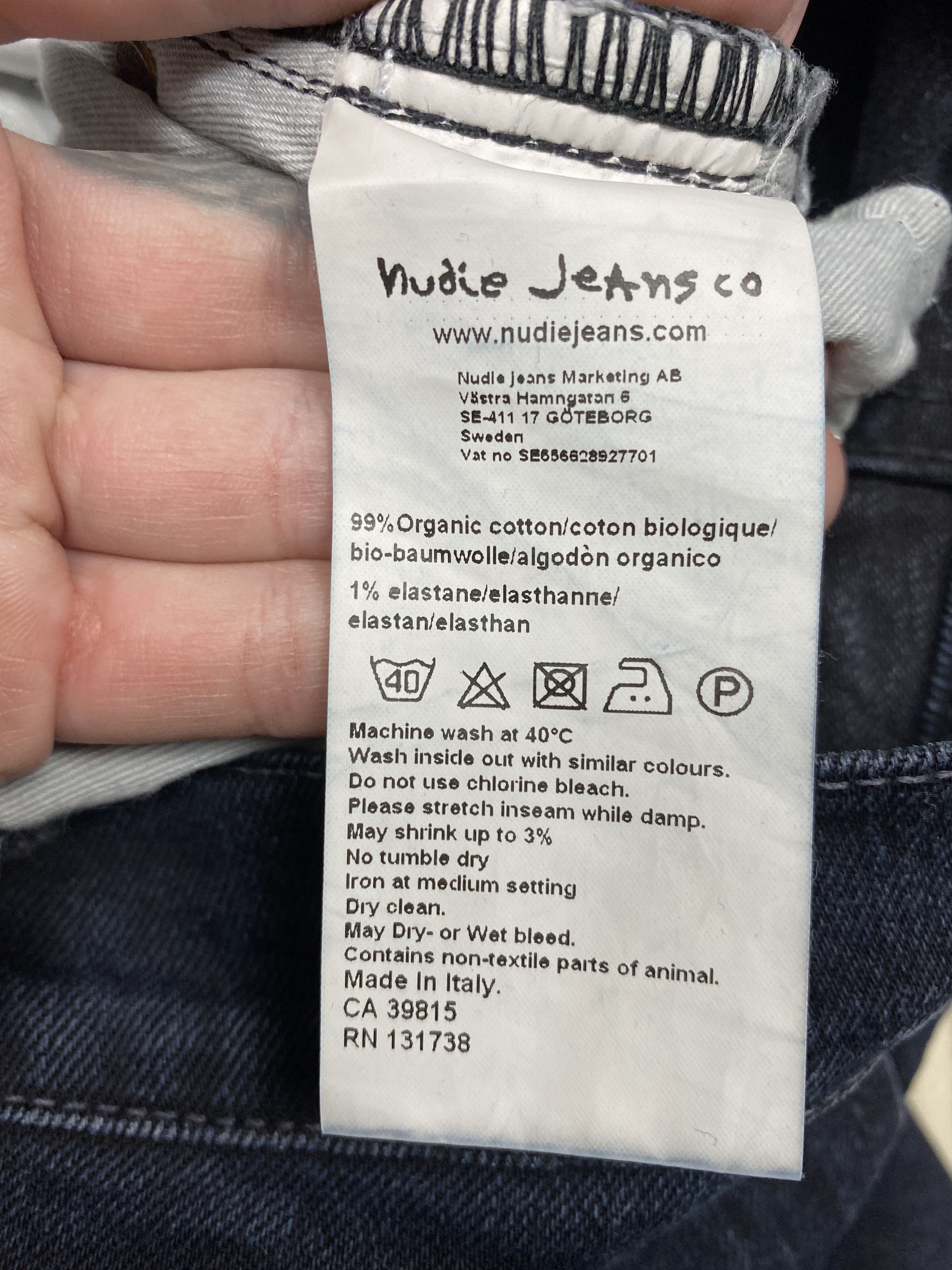 Nudie Jeans Nudie Jeans Grim Tim Vintage Mens Denim Pants Size US 34 / EU 50 - 9 Thumbnail