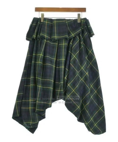 Comme des Garcons Comme Des Garcons size S Green vintage plaid design pants Size 23" - 2 Thumbnail