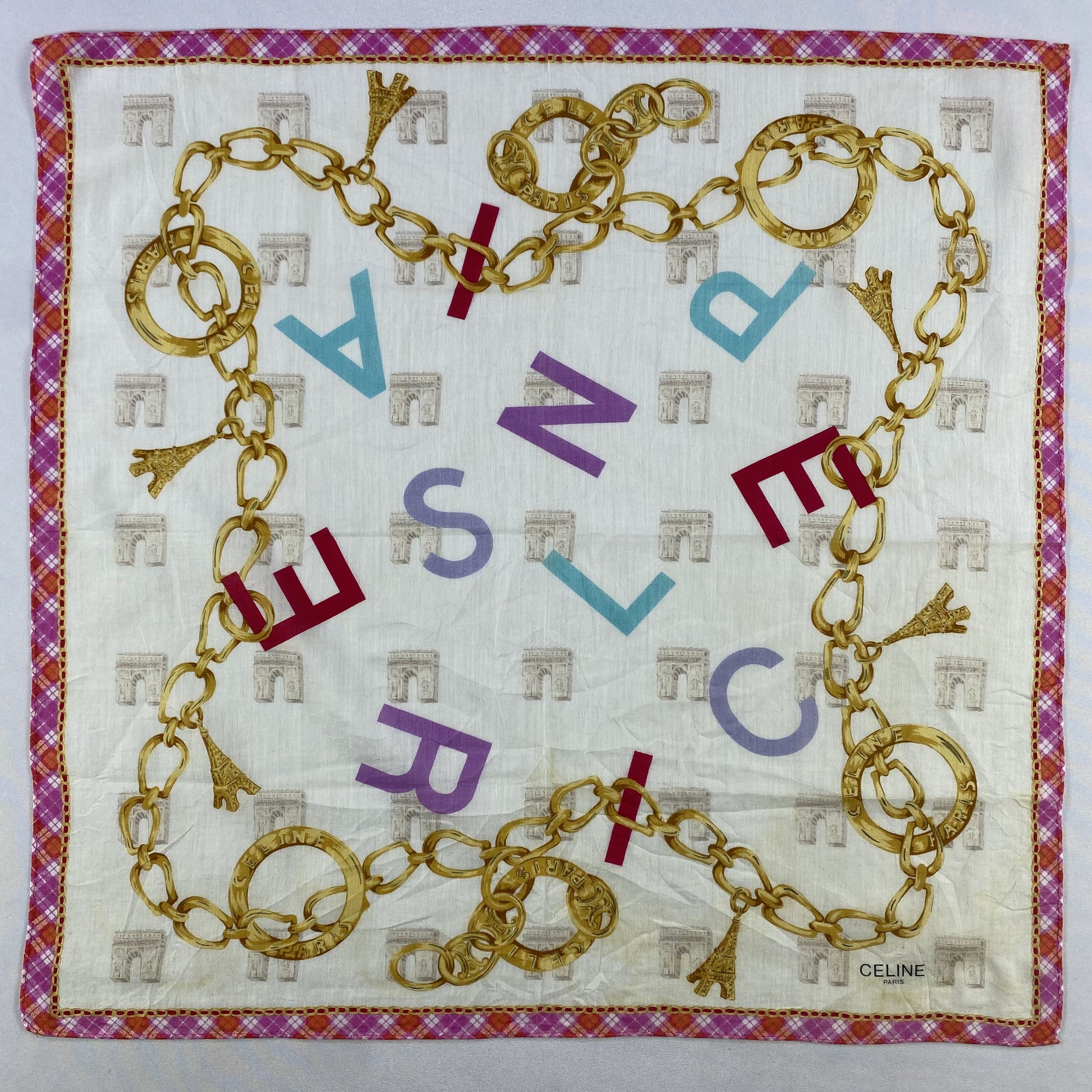 Celine × Vintage Celine Bandana/ Handkerchief / Neckerchief Size ONE SIZE - 1 Thumbnail