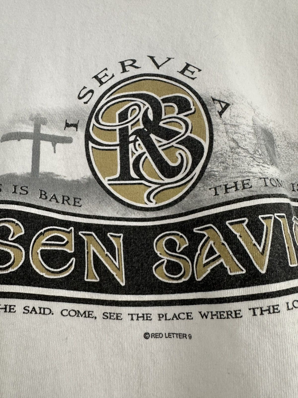 Gildan × Vintage Vintage Jesus Tee Risen Savior Graphic Salvation Christ M Size US M / EU 48-50 / 2 - 4 Thumbnail