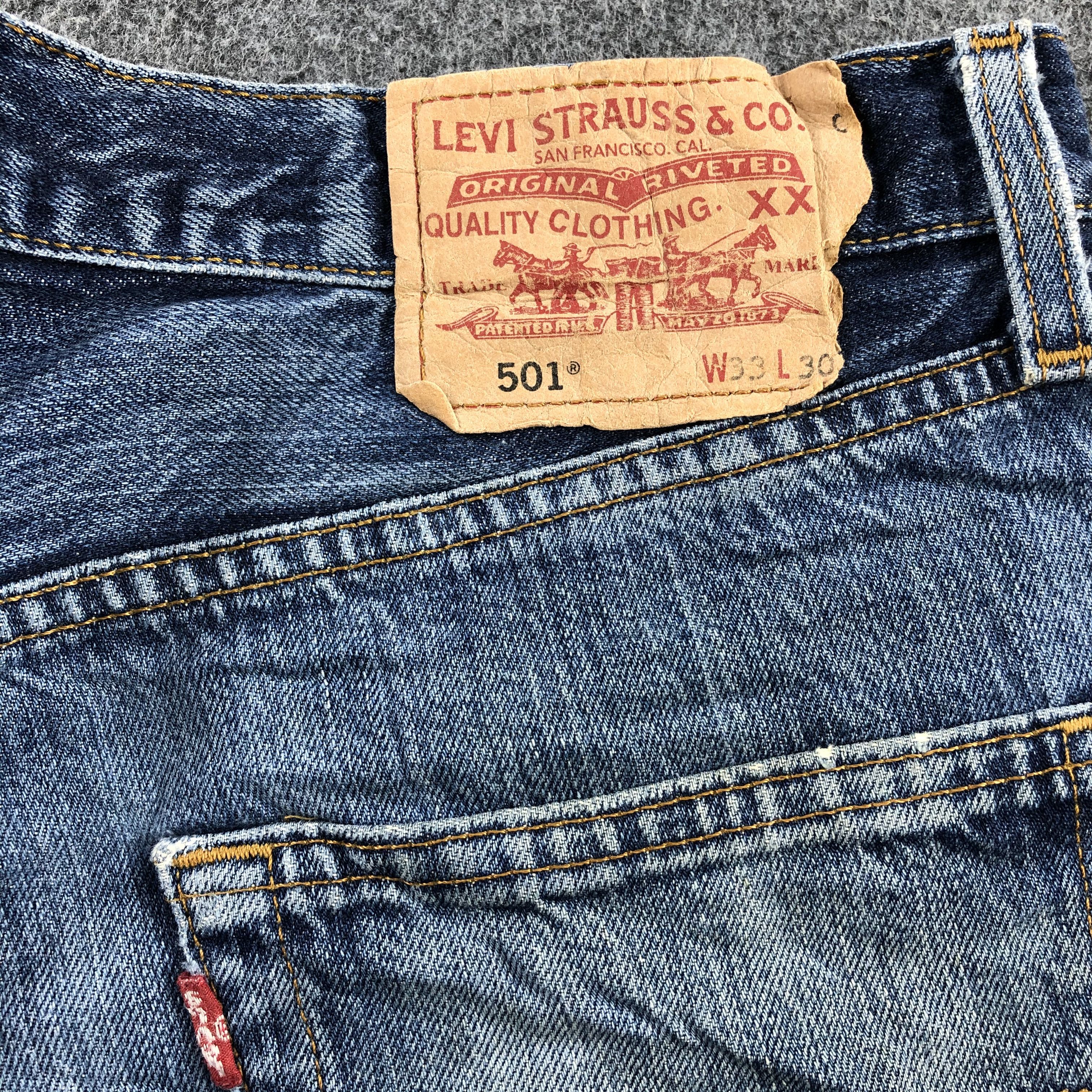 Levi's Vintage 90s Levis Jeans Lot 501-JM964 Size US 31 - 6 Thumbnail