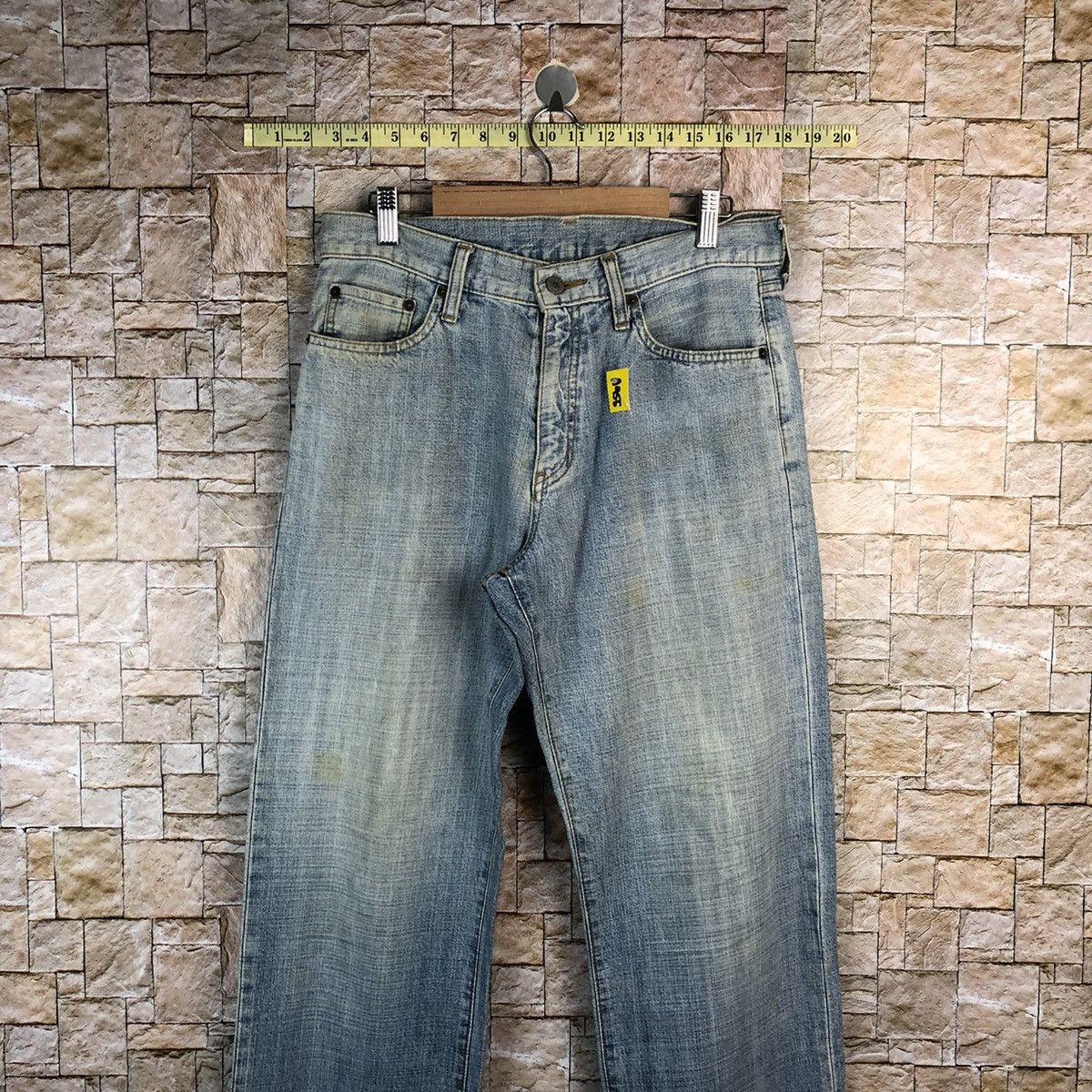 Japanese Brand Uniqlo japan vintage faded Blue Denim Pants #A955 Size US 30 / EU 46 - 2 Thumbnail