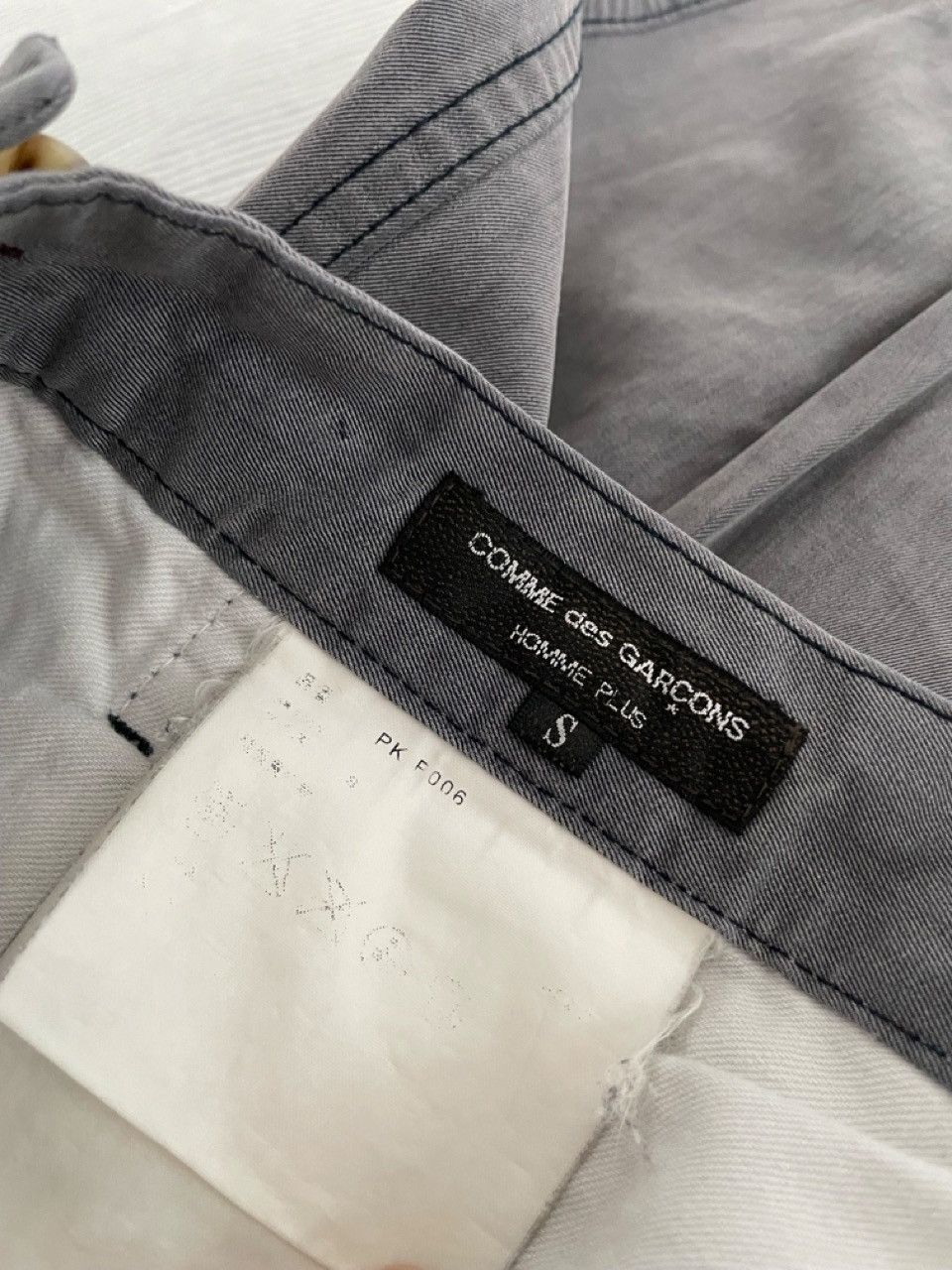 Comme des Garcons Homme Gray Pants Size US 31 - 4 Thumbnail