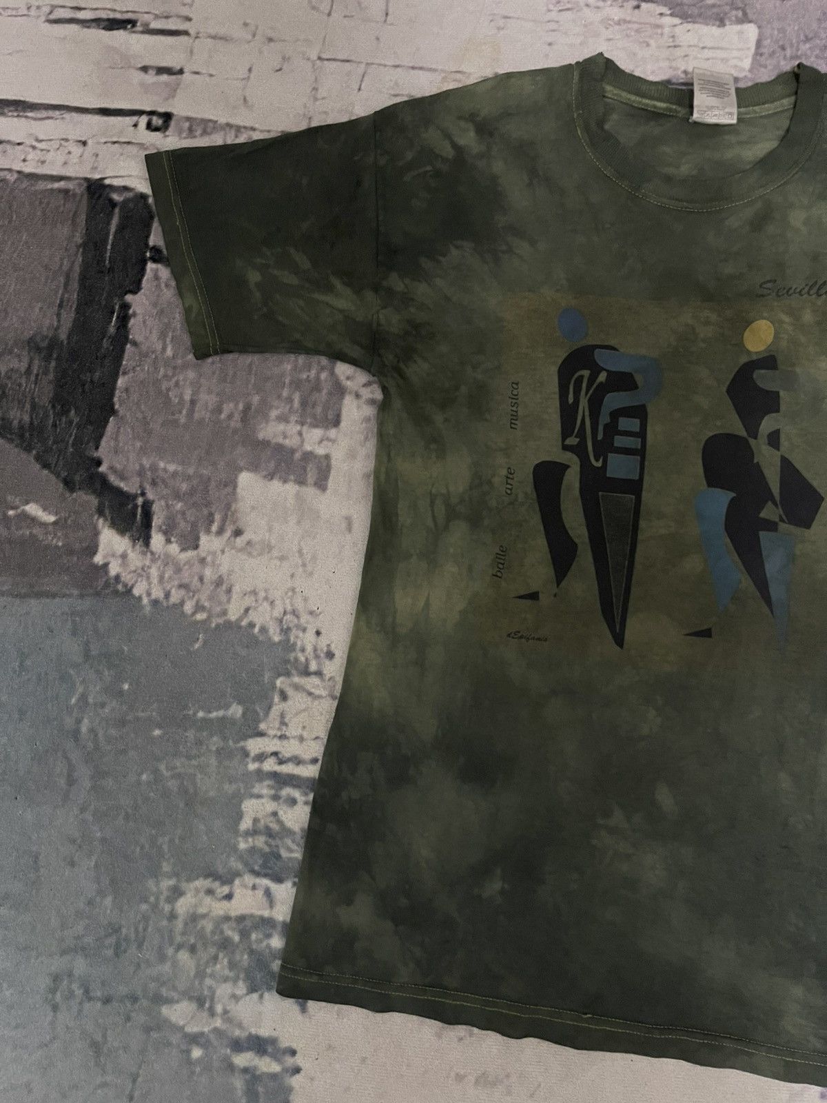 Paloma Picasso 90s PICASSO SEVILLA “BAILE ARTE MUSICA” DEPILANIS TIE DYE Size US M / EU 48-50 / 2 - 3 Thumbnail