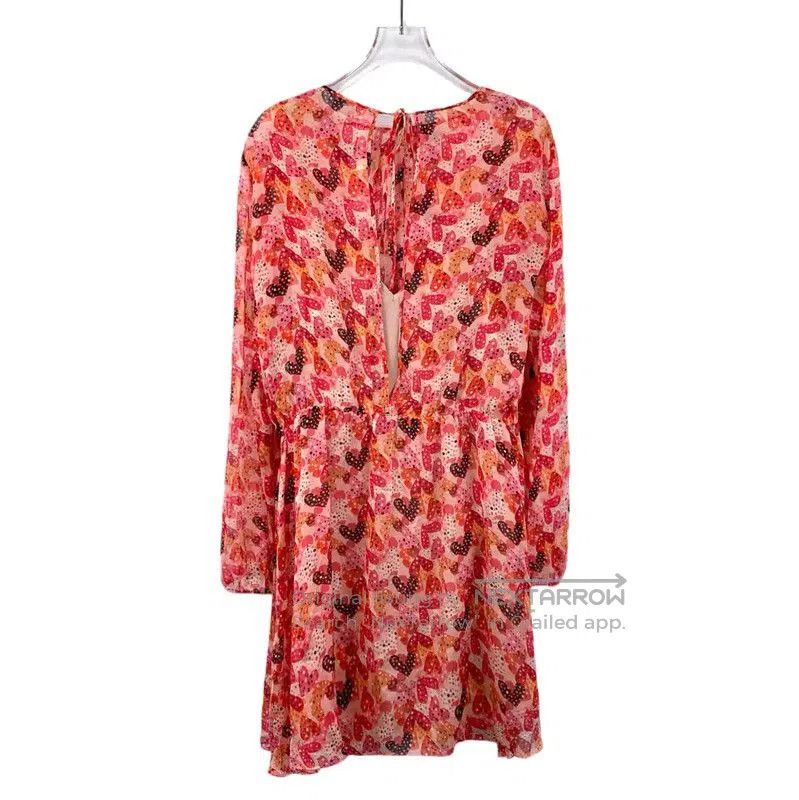 Valentino Valentino Red Long Sleeve Dress for Women . Size XXS / US 00 / IT 34 - 2 Thumbnail